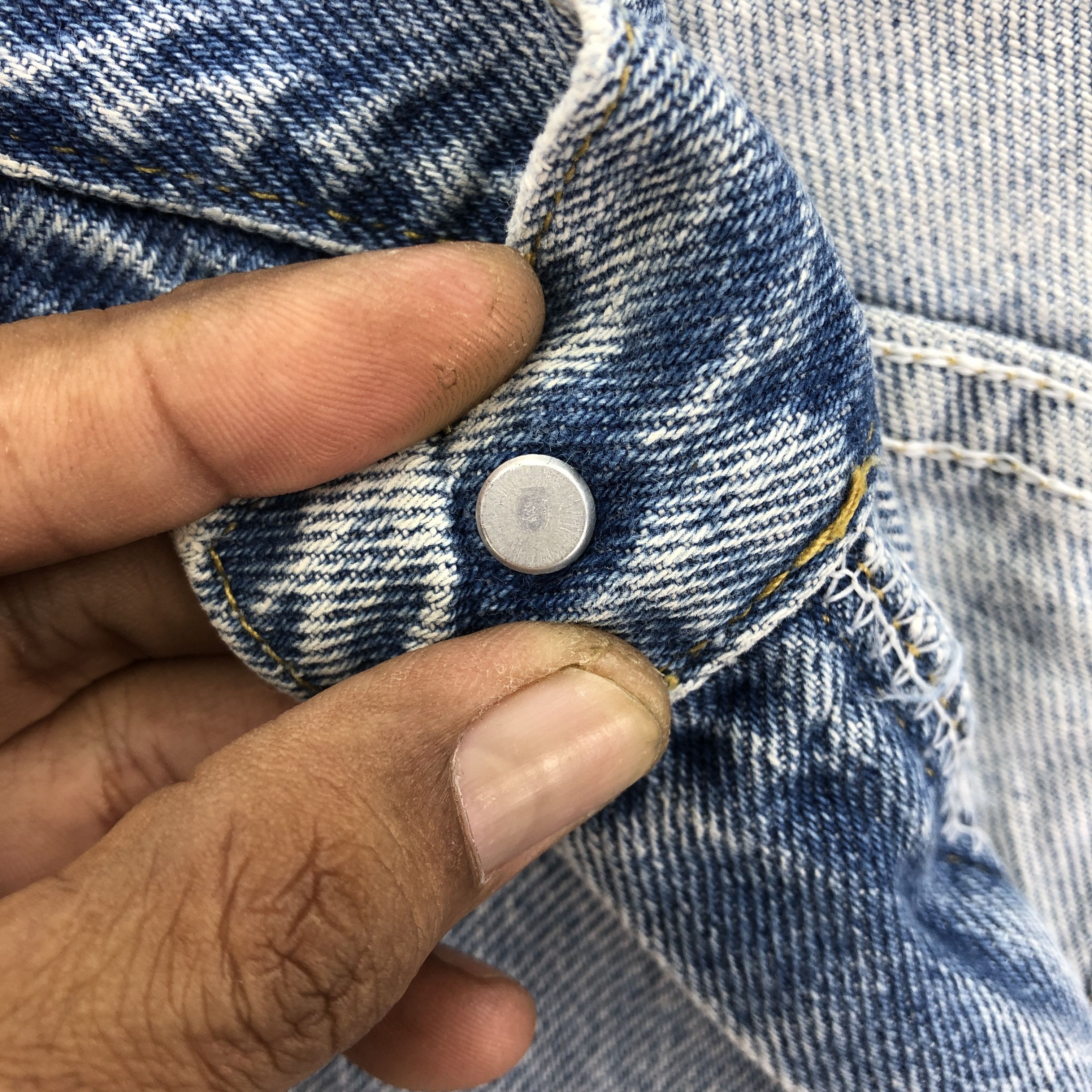 Lee Vintage 90s Lee Faded Light Wash Jeans Stonewash Denim Pants Size US 36 / EU 52 - 7 Thumbnail