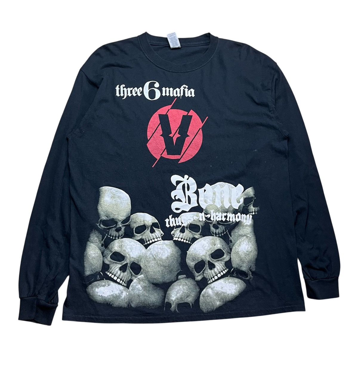 Rap Tees Rare hip hop group Three 6 Mafia long sleeve merch Size US L / EU 52-54 / 3 - 1 Thumbnail