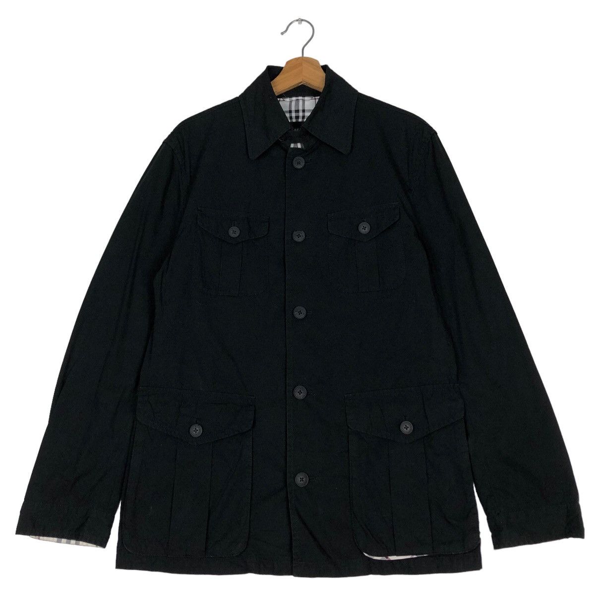 Burberry 🔥Vintage Chore Jacket Burberry Black Label Nova Check Size US M / EU 48-50 / 2 - 1 Thumbnail