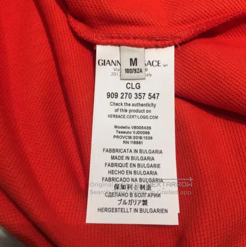 Versace Versace Summer Red Cotton Men's Polo . Size US M / EU 48-50 / 2 - 5 Thumbnail