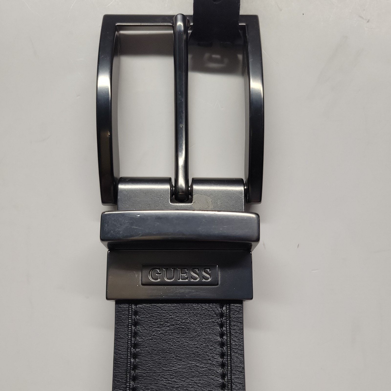 Guess Guess Men's Leather Reversible Belt Black Tan XL 42-44" Size 42 - 4 Thumbnail