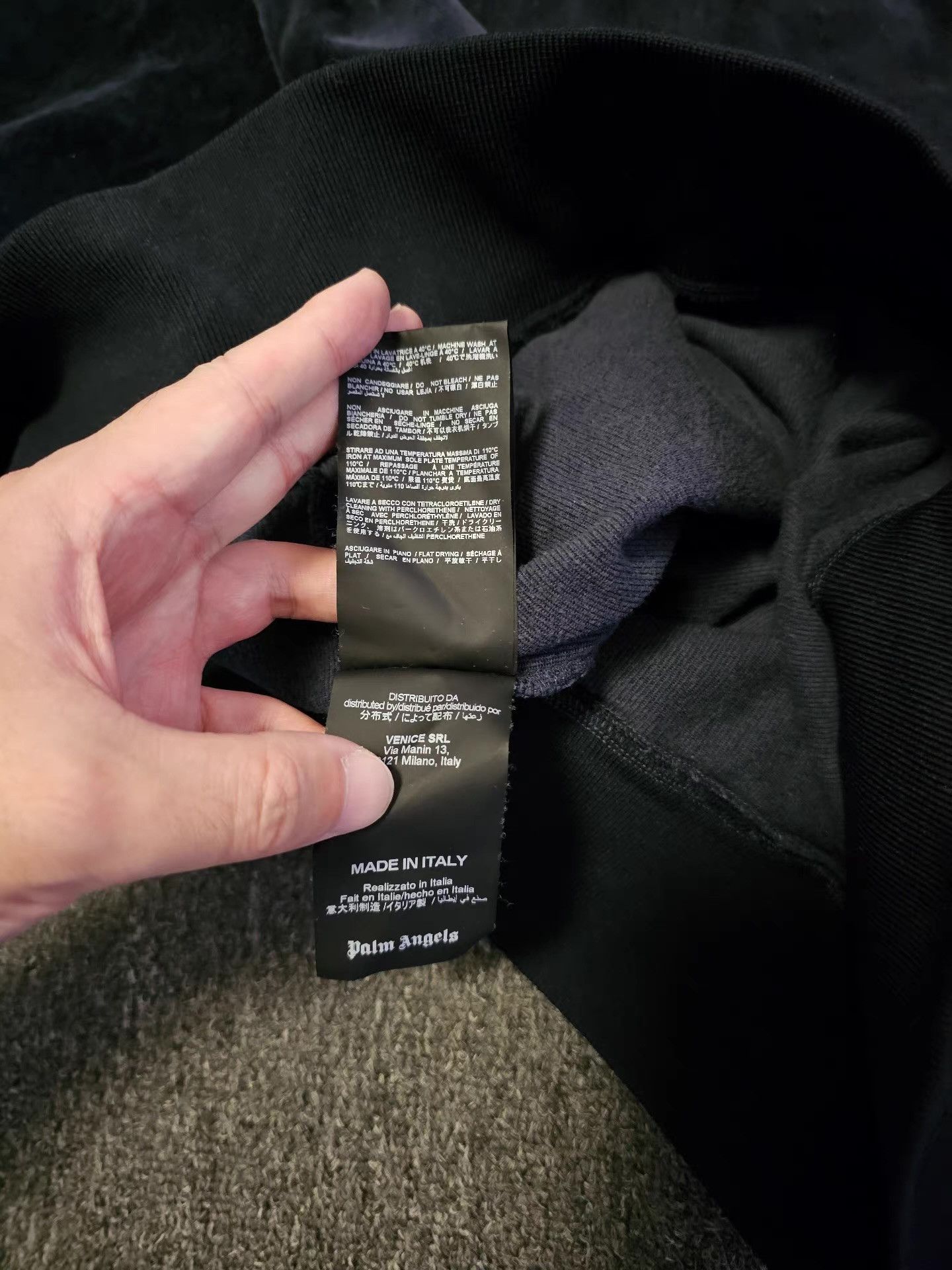 Palm Angels Palm Angels velvet hoodie Size US M / EU 48-50 / 2 - 7 Thumbnail