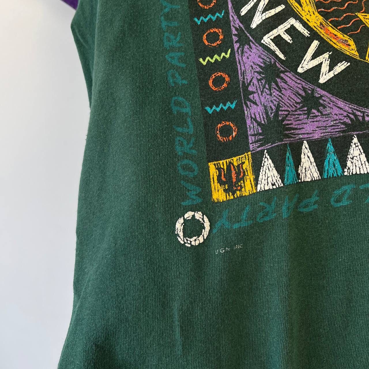 Vintage Vintage 1991 Mardi Gras New Orleans Logo T-Shirt Signal Size US M / EU 48-50 / 2 - 14 Thumbnail