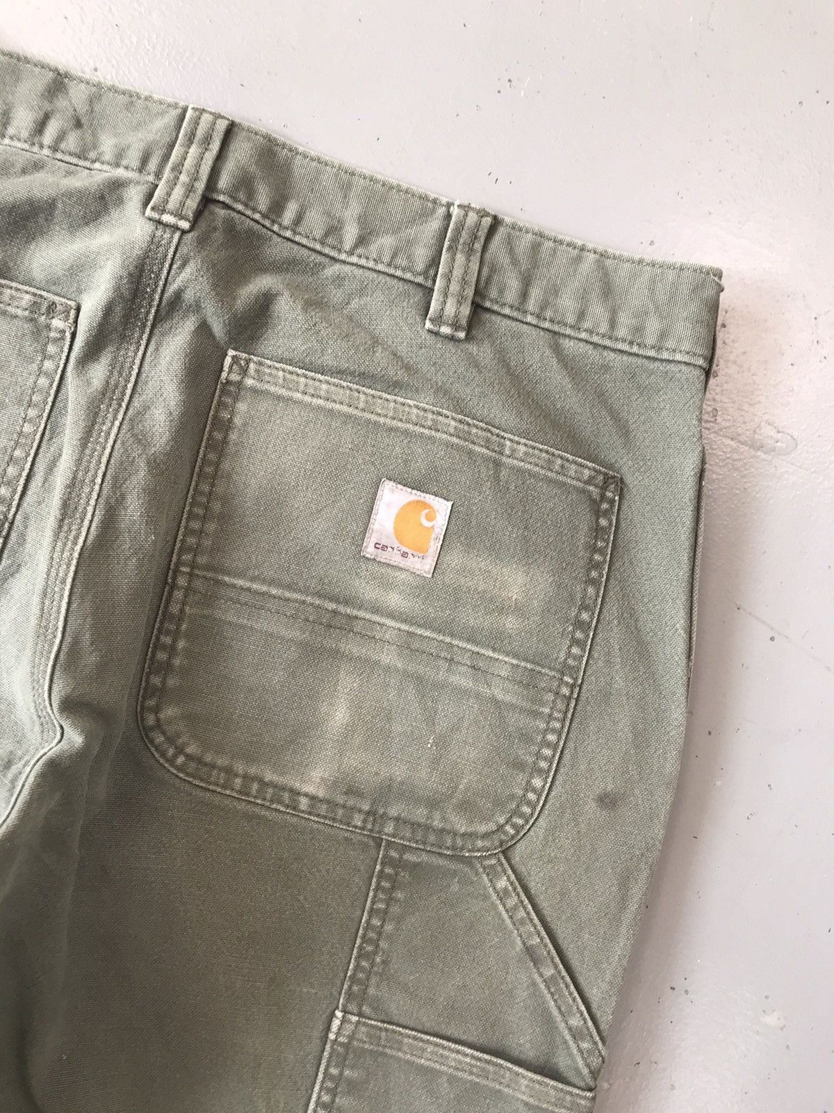 Carhartt × Vintage Vintage Carhartt b136 mos double knee denim Size US 33 - 14 Thumbnail