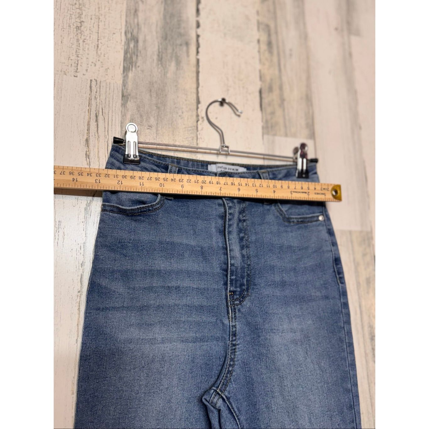 Other Refuge Women’s Medium Wash Flare Jeans Raw Hem – Size M Size 25" / US 0 / IT 36 - 6 Thumbnail