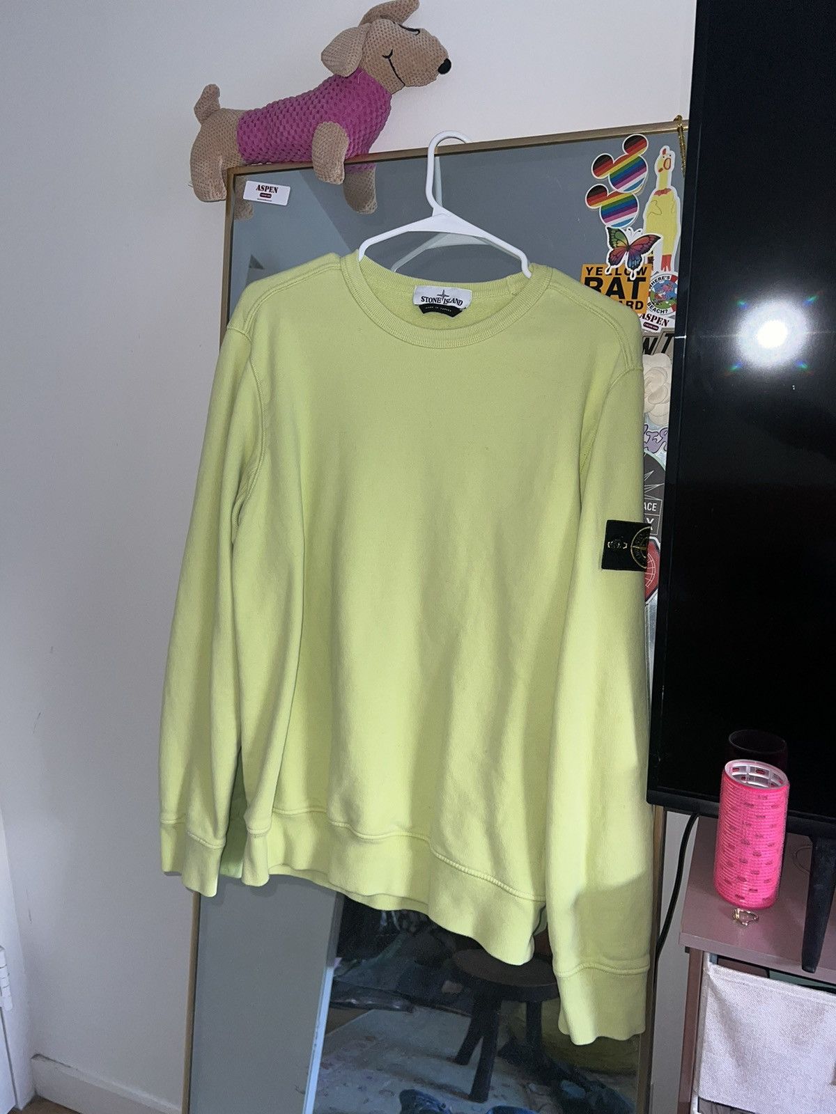 image of Stone Island Crew Neck Green, Men's (Size Large)