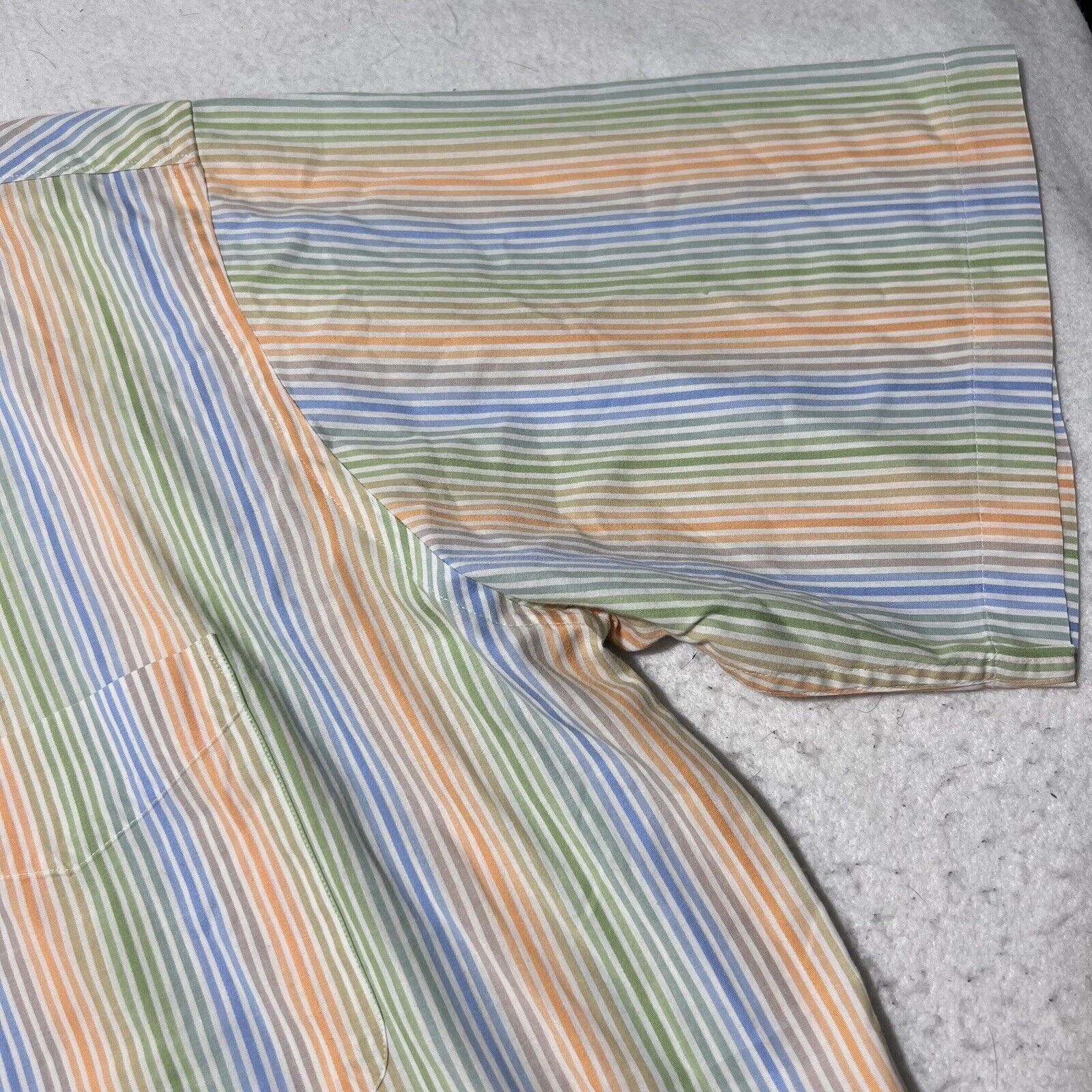 Alan Flusser Alan Flusser XL Colorful Striped Button Down Collared Shirt Size US XL / EU 56 / 4 - 4 Thumbnail