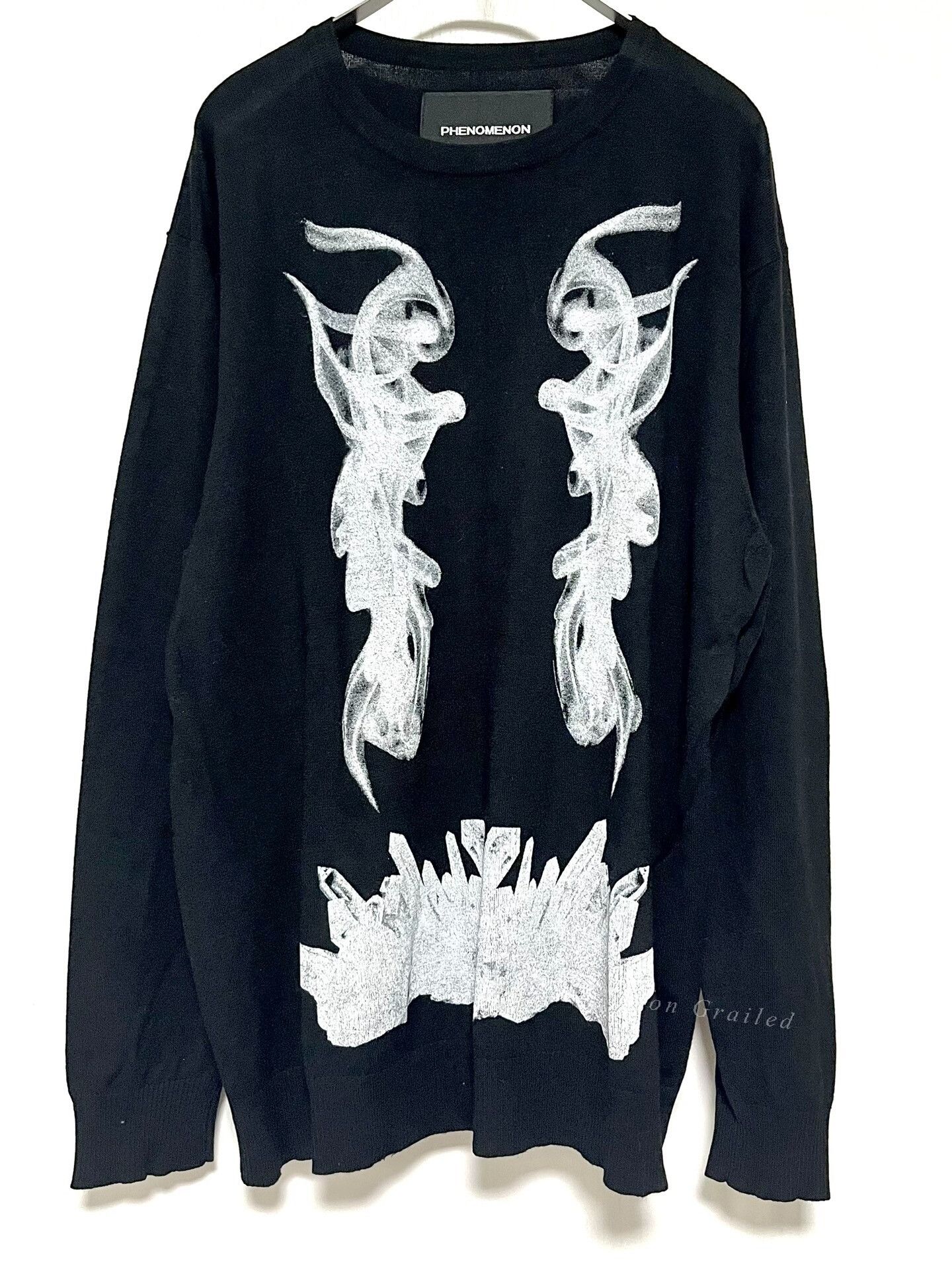 Yoshiyuki Konishi Phenomenon Takeshi Oozumi Black Knit Sweater Size US L / EU 52-54 / 3 - 1 Thumbnail