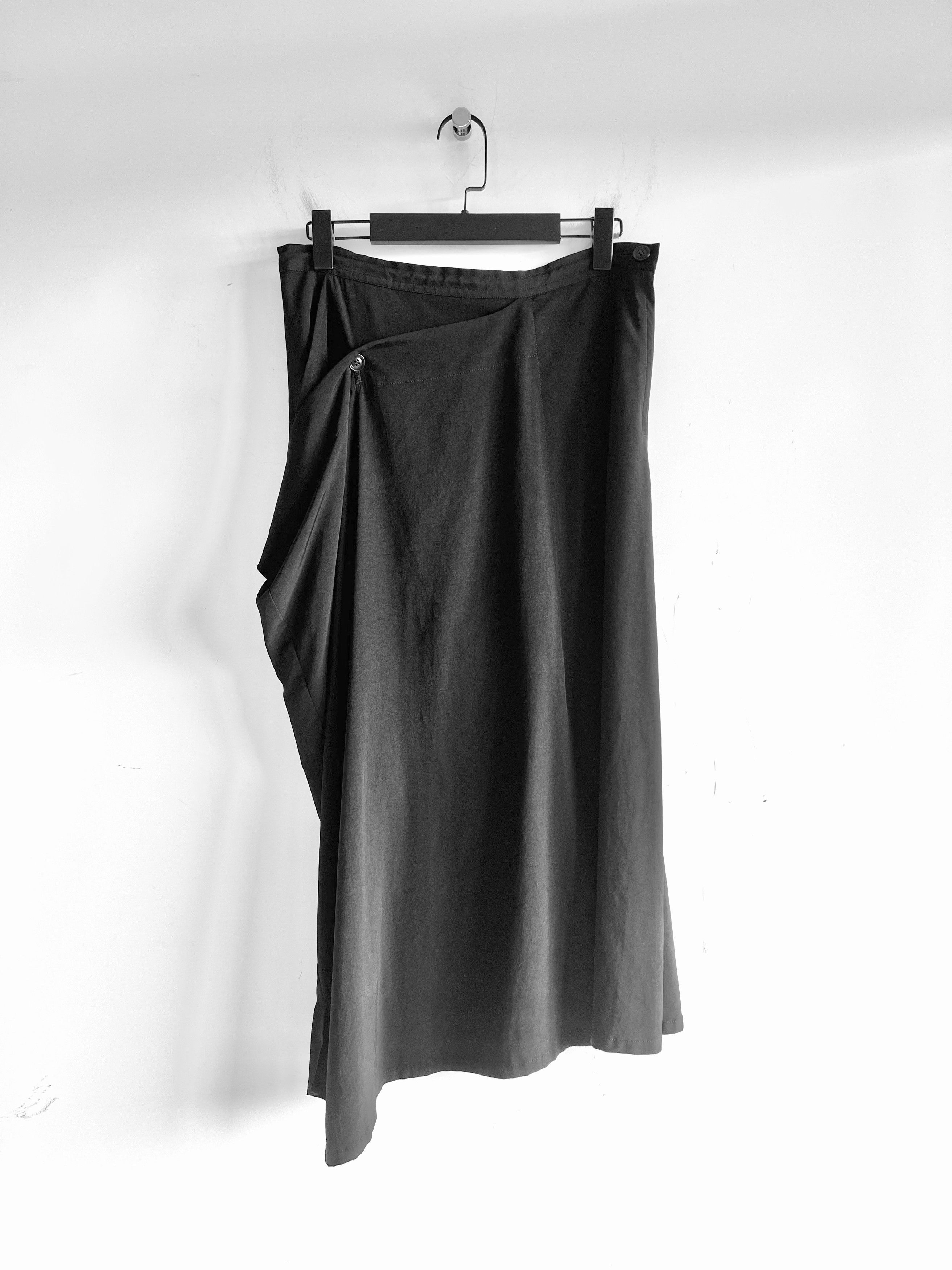 Yohji Yamamoto Yohji Yamamoto Y's - DE CHINE Asymmetrical Draped Long Skirt Size 30" / US 8 / IT 44 - 1 Thumbnail