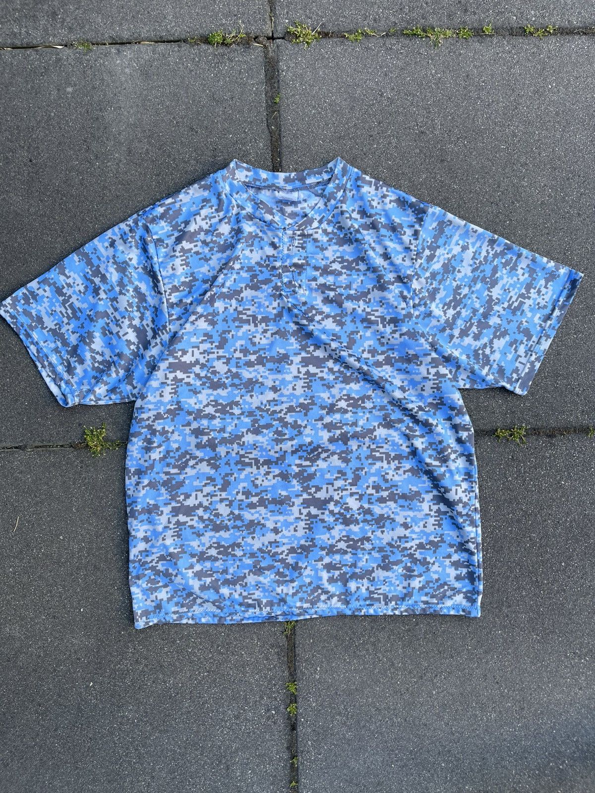 Vintage Blue digi camo military tee army surplus Size US L / EU 52-54 / 3 - 1 Thumbnail