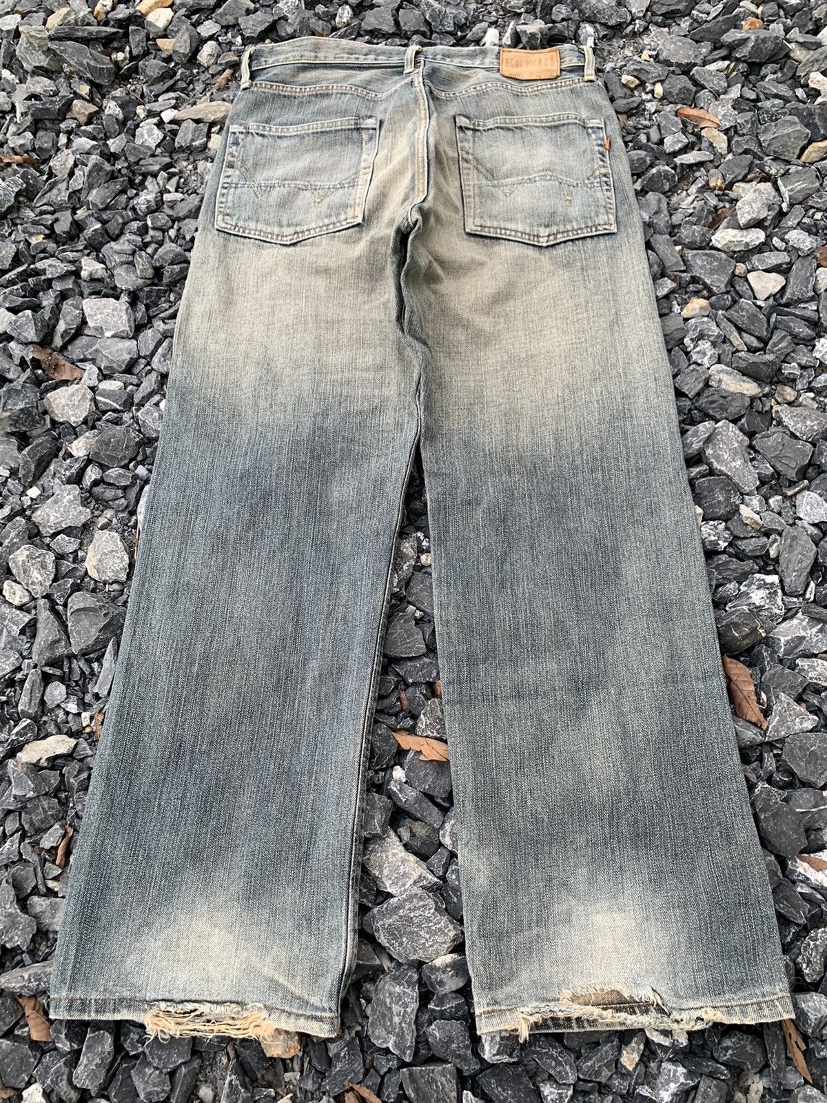 Edwin VINTAGE EDWIN 505Z SELVEDGE RUSTY JAPANESE DISTRESSED DENIM Size US 34 / EU 50 - 4 Thumbnail