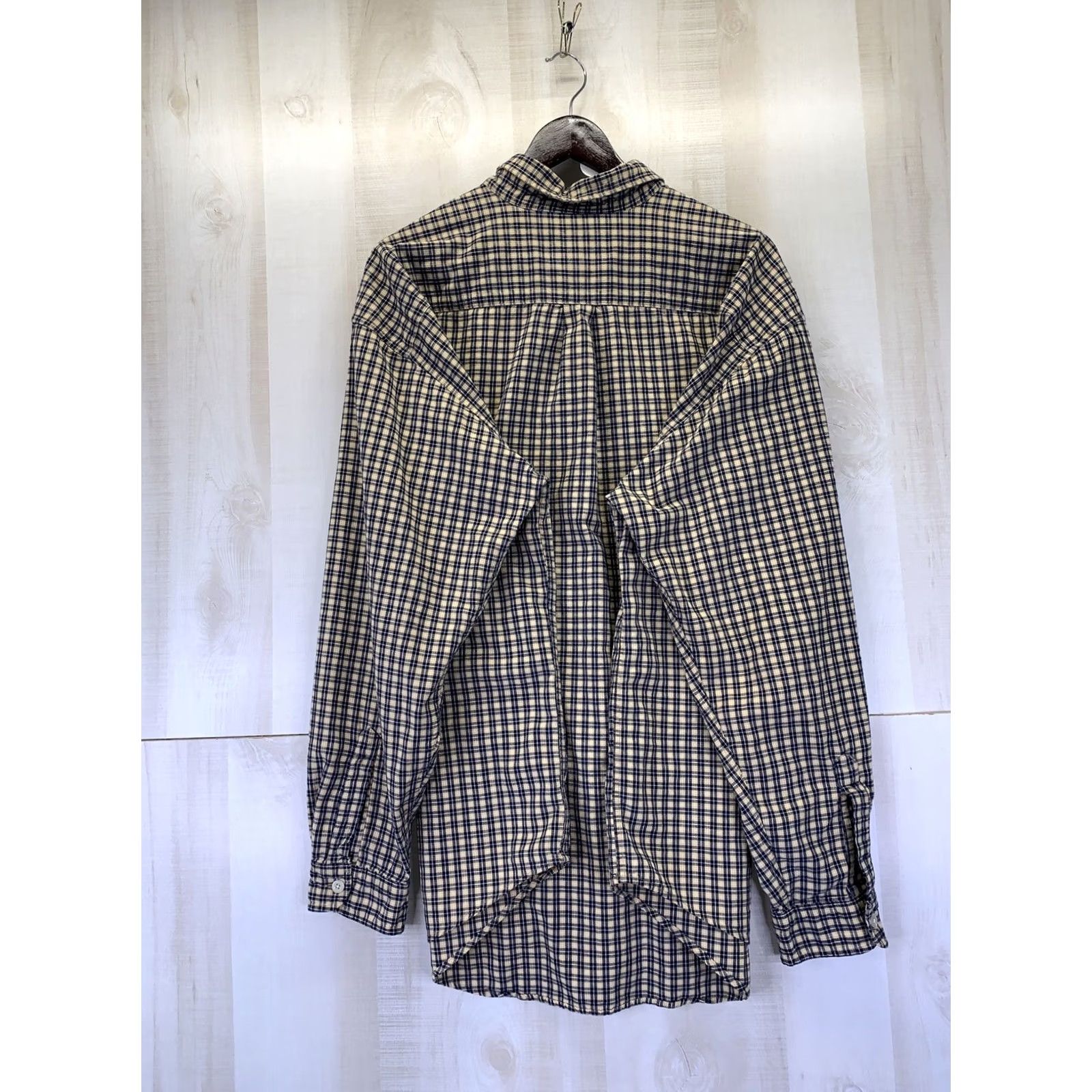 Abercrombie & Fitch Abercrombie & Fitch Vintage Mens Navy Gold Plaid Check Button Down Shirt XL- Shirt Men XL Plaid 90s Vintage Button-Down Collared Casual Workwear Size US XL / EU 56 / 4 - 7 Thumbnail