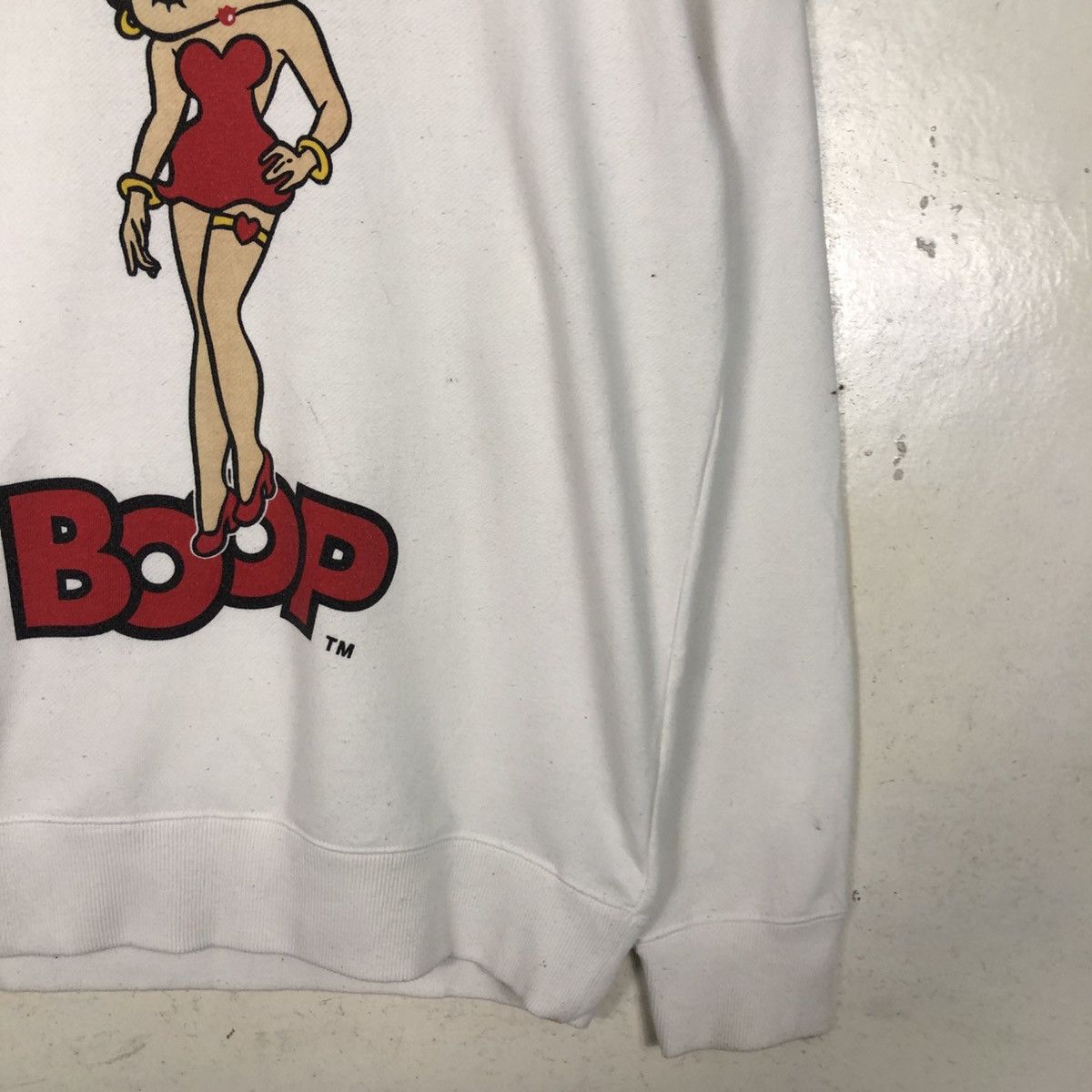 Japanese Brand 📌Vintage Sweatshirt Betty Boop Big Logo Cartoon Size US M / EU 48-50 / 2 - 7 Thumbnail