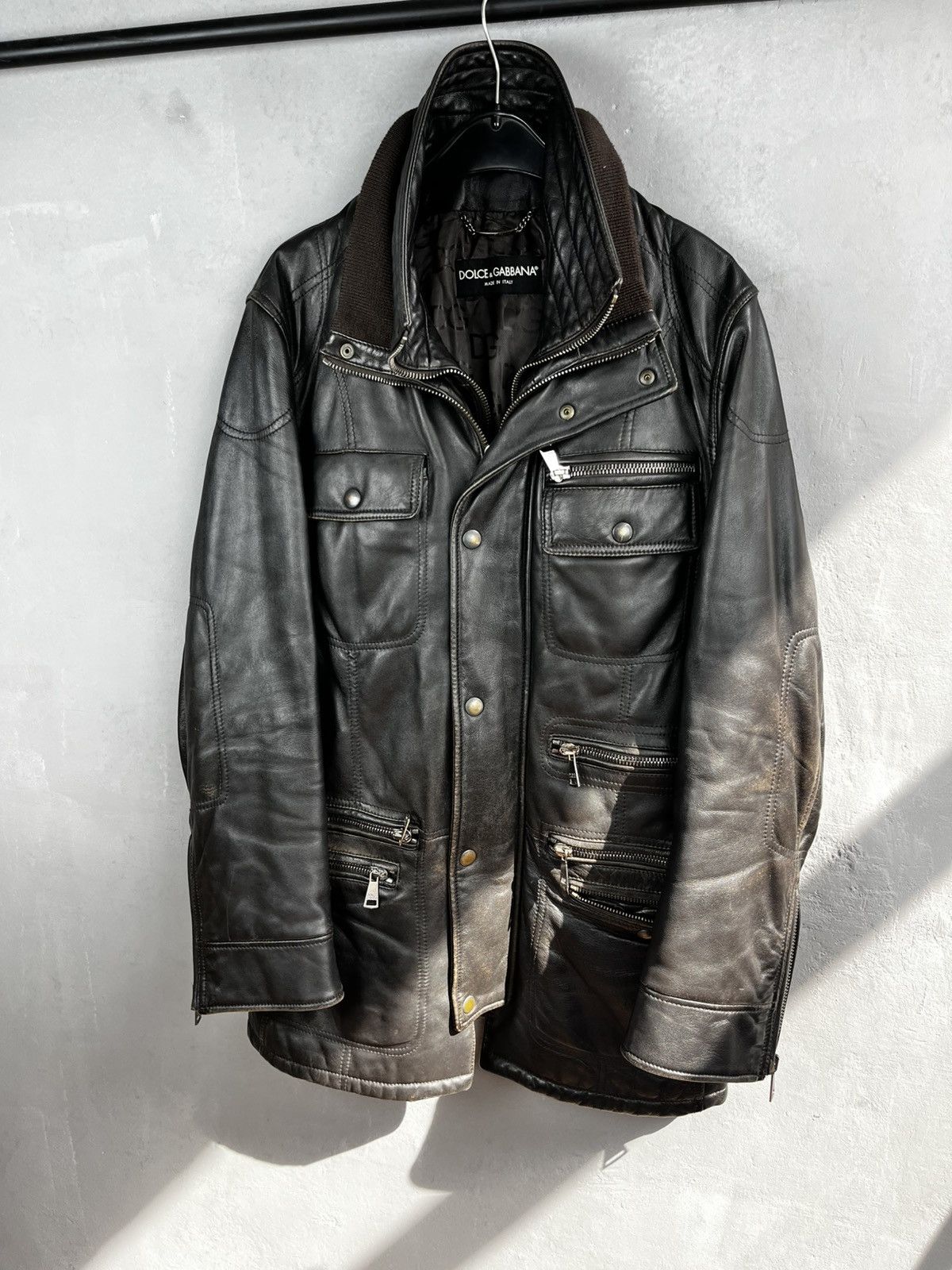 Dolce & Gabbana × Leather × Lucky Brand Dolce Gabbana leather jacket size 50 Size US M / EU 48-50 / 2 - 3 Thumbnail
