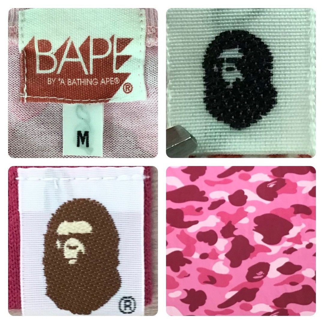 Bape BAPE Pink camo crazy college logo T-shirt a bathing ape NIGO Size US M / EU 48-50 / 2 - 7 Thumbnail