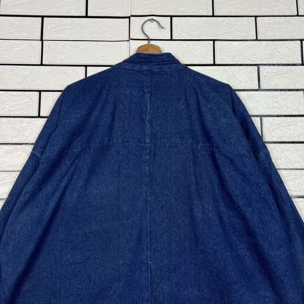 Japanese Brand Vintage KIMONO Blue Indigo Denim Hanten Jacket #4053-C184 Size US L / EU 52-54 / 3 - 17 Thumbnail