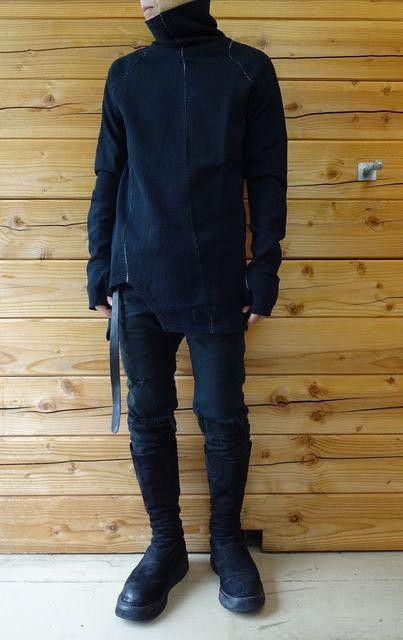 The Viridi-anne Assymetric Scar Stitch Turtleneck - WHITE JP 3 Size US L / EU 52-54 / 3 - 10 Thumbnail