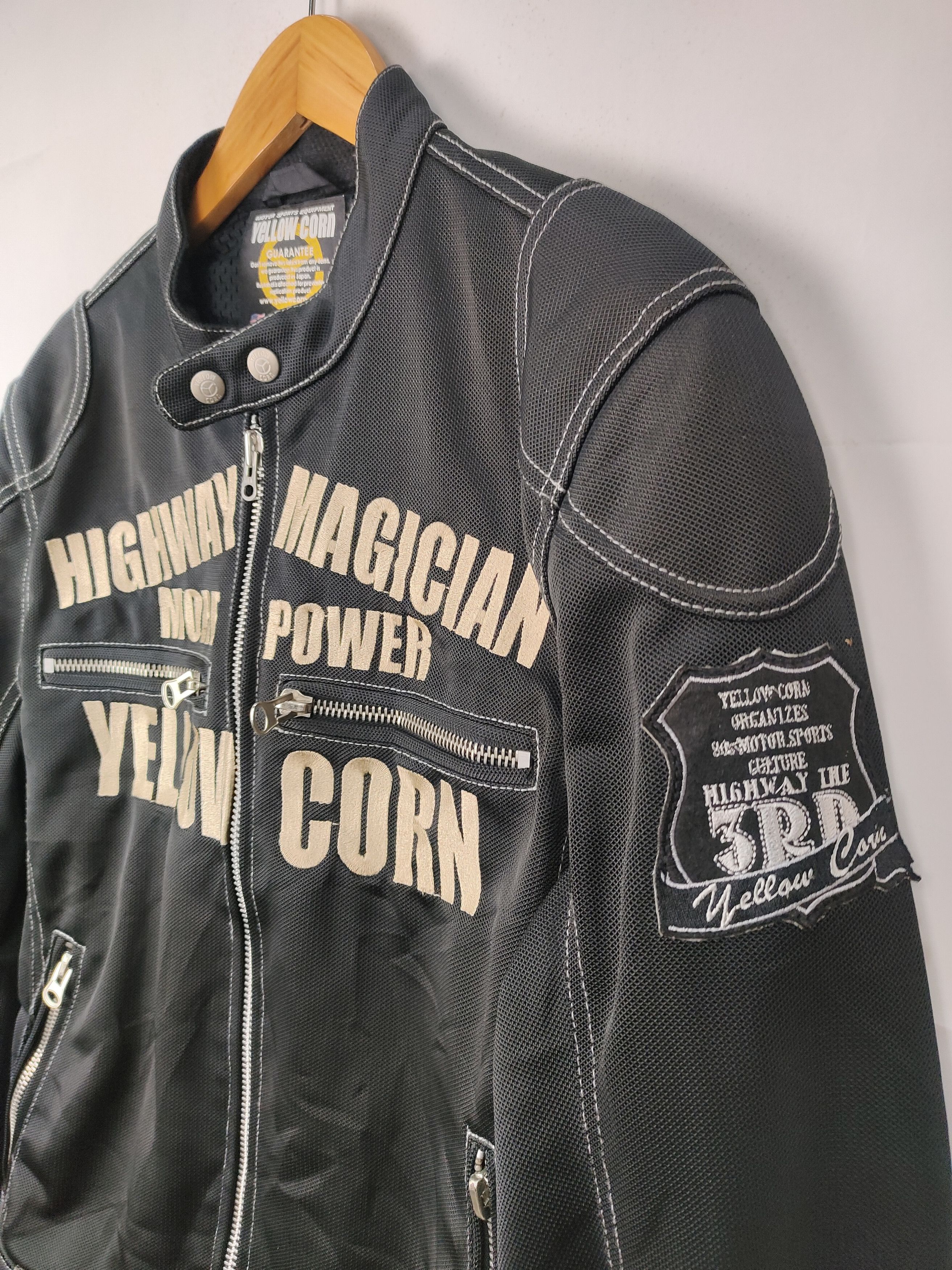 YELLOW CORN Yellow Corn "Highway Magician" motorcycle riding jacket Size US L / EU 52-54 / 3 - 4 Thumbnail