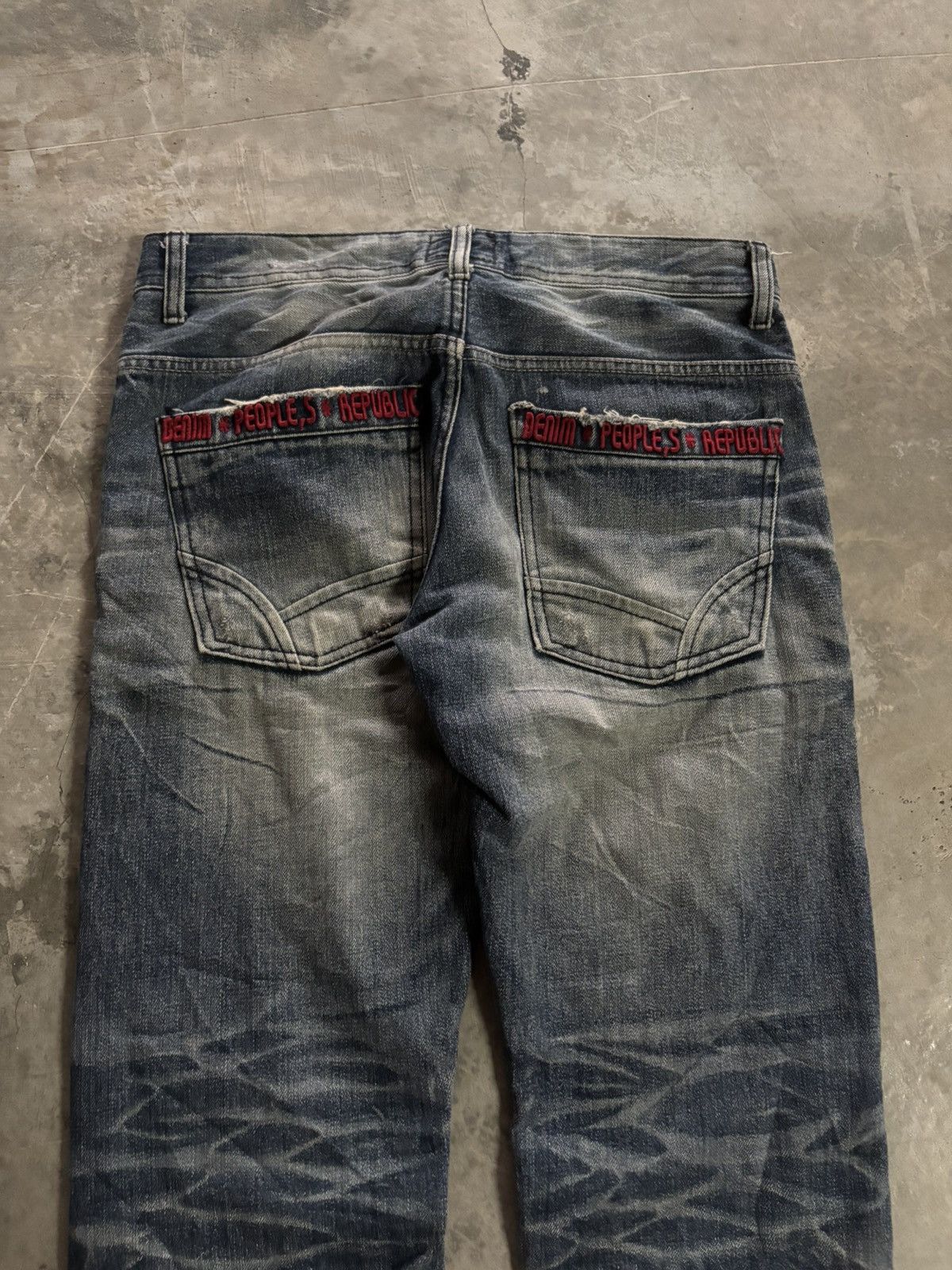 Japanese Brand DPSR JEANS DISTRESSED JAPANESE DENIM WASHED FADE PUNK GRUNGE Size US 32 / EU 48 - 14 Thumbnail