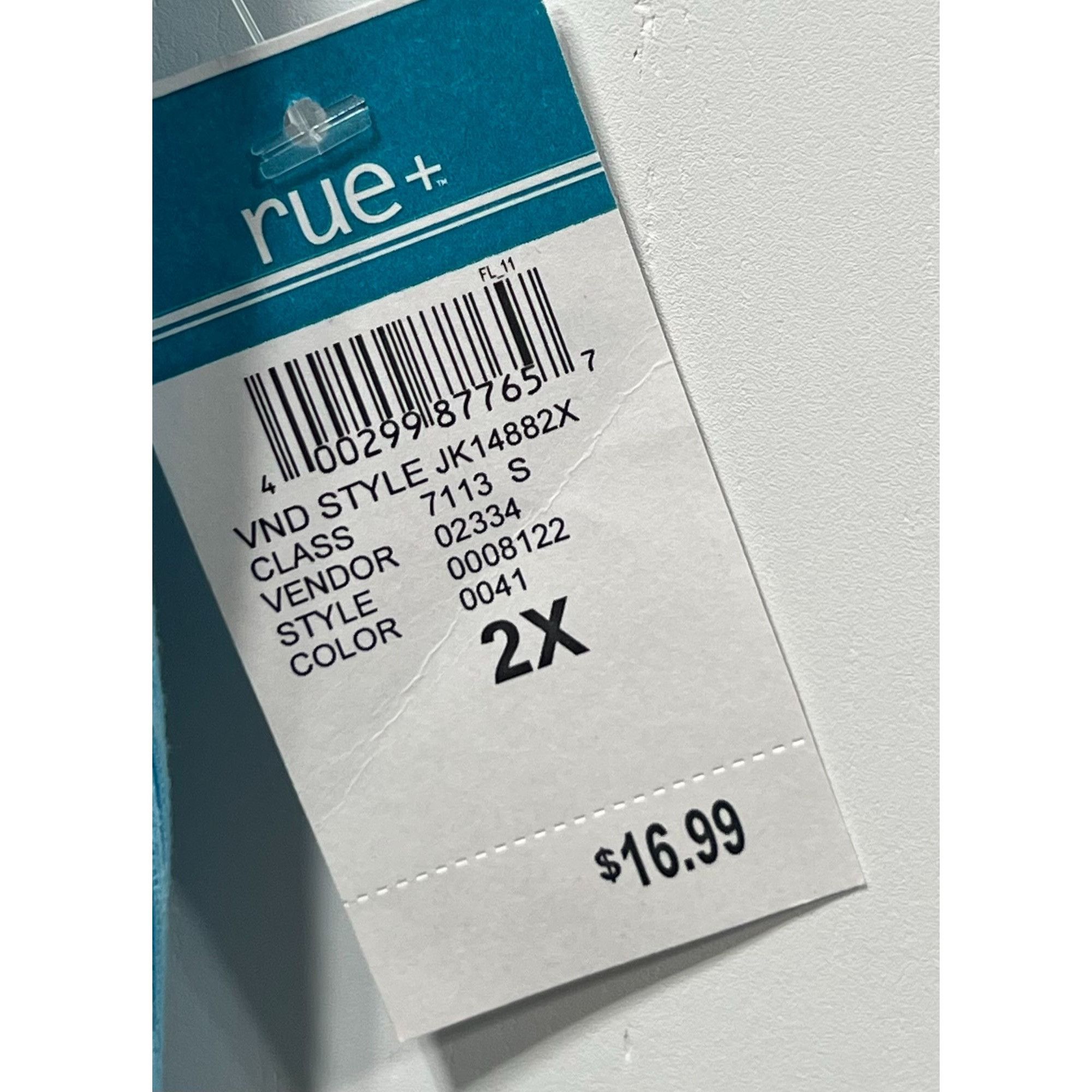 Other Rue + - Women's Short Sleeve Top - Light Blue - 2X Size XXL / US 16-18 / IT 52-54 - 9 Thumbnail