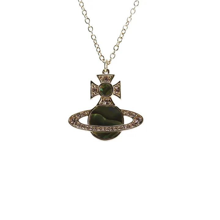 Vivienne Westwood Vivienne Westwood Rina Pearl Saturn Necklace Size ONE SIZE - 7 Thumbnail