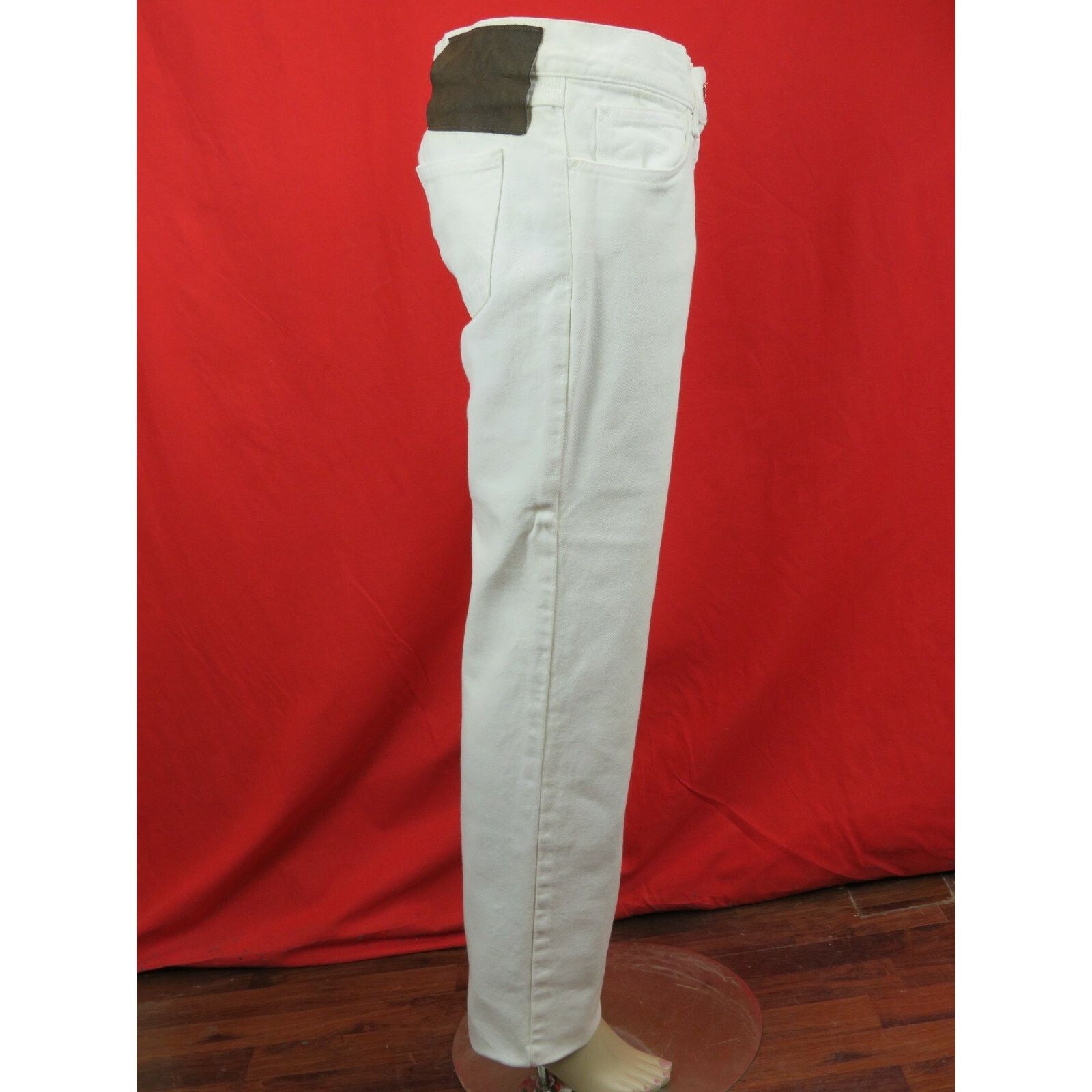 Dolce & Gabbana DOLCE GABBANA STRAIGHT LEG WHITE COTTON PANTS JEANS 42 ITALY Size 31" - 2 Thumbnail