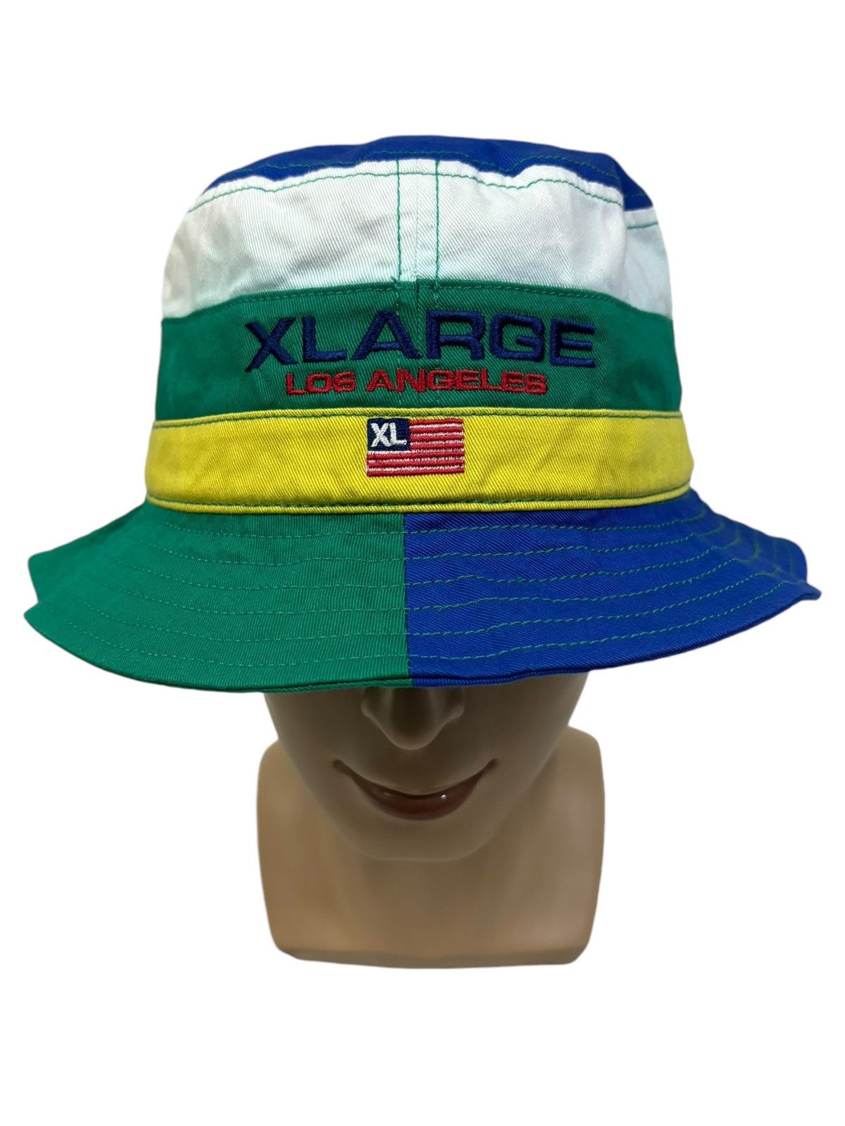 Xlarge X-Large Los Angeles Panel Color Block Embroidered Bucket Hat Size ONE SIZE - 1 Thumbnail