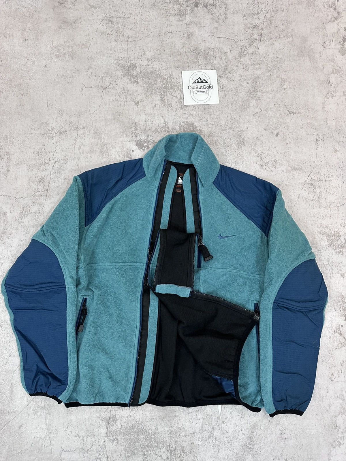 Vintage Nike Dual zip fleece Jacket