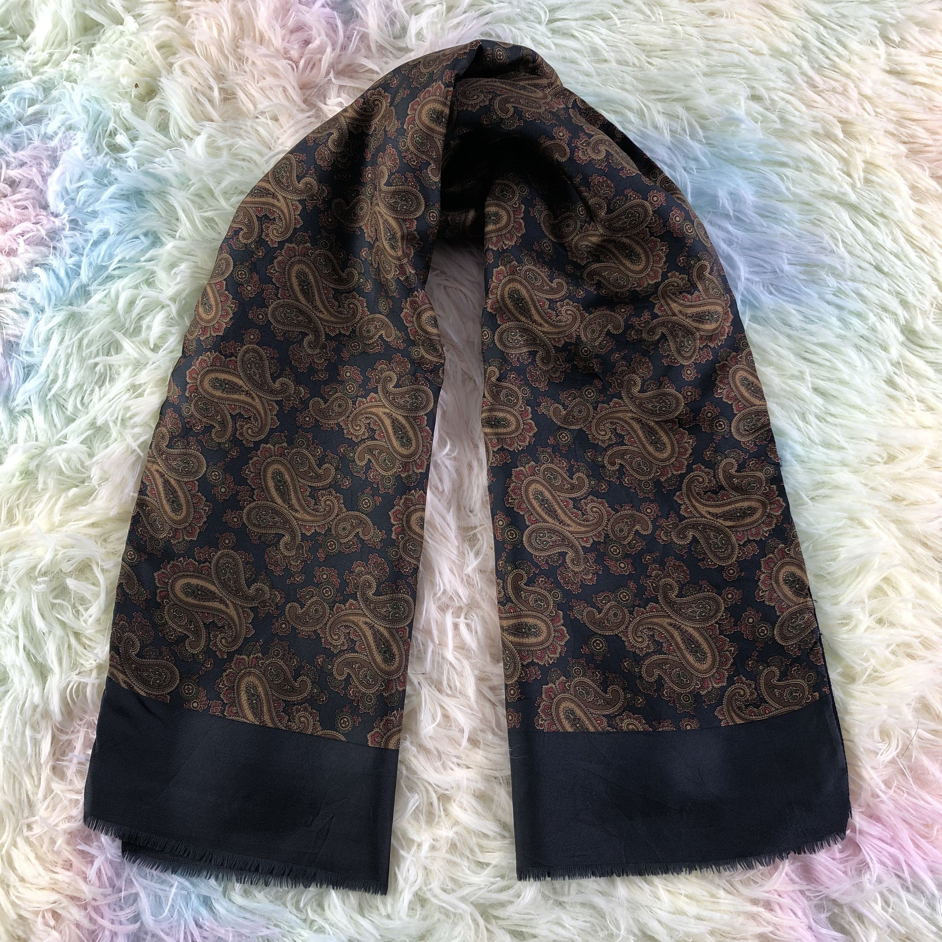 Vintage Silk Scarf / Muffler / Neckwear - KM466 Size ONE SIZE - 1 Thumbnail