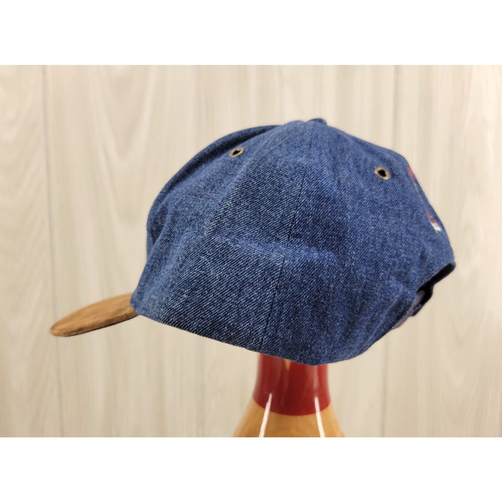 Denime VINTAGE Alabama Crimson Tide Hat Denim Suede JJ of Dallas Men One Size Blue Hat Size ONE SIZE - 6 Thumbnail