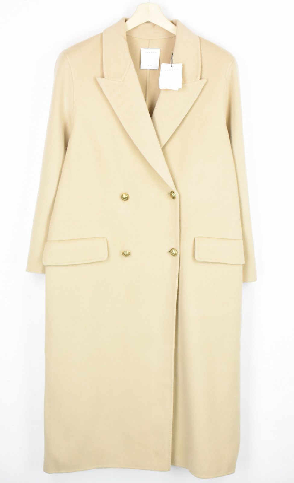 Sandro SANDRO Mystere Coat Women's (EU) 40 Double Breasted Wool Size L / US 10 / IT 46 - 4 Thumbnail