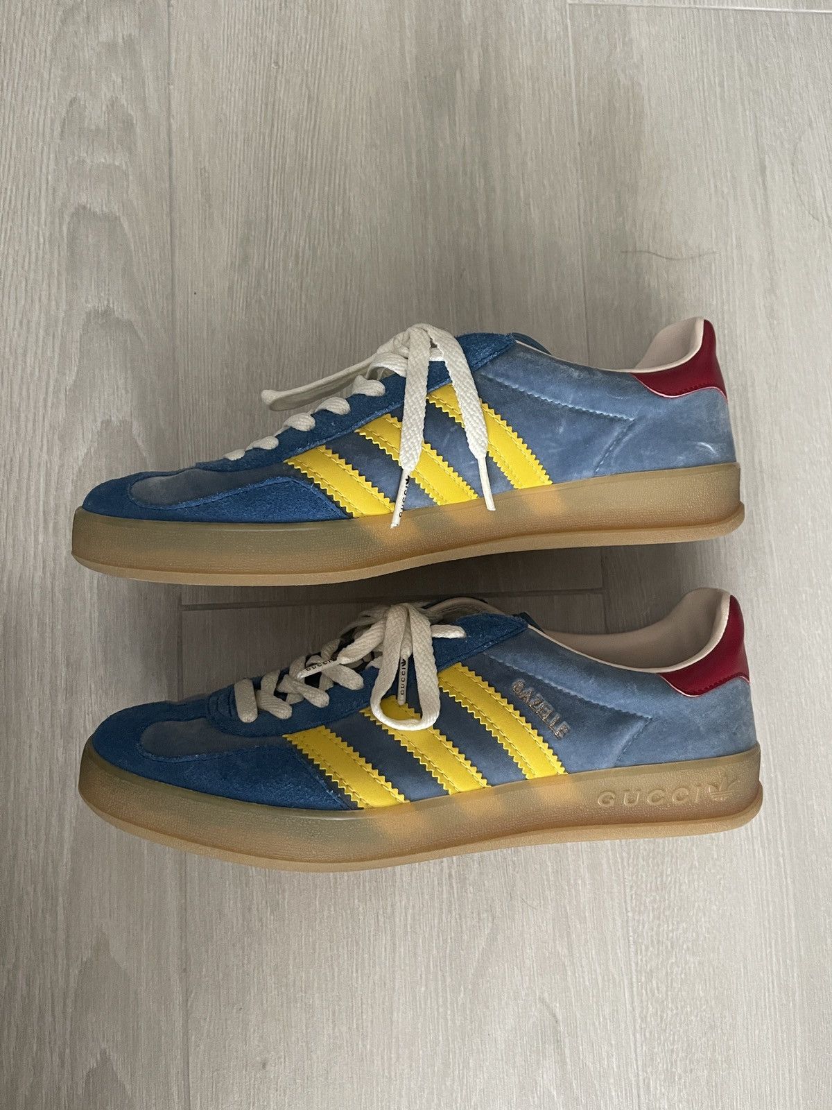 Adidas × Gucci Adidas Gucci Gazelle Blue Size US 7.5 / EU 40-41 - 2 Thumbnail