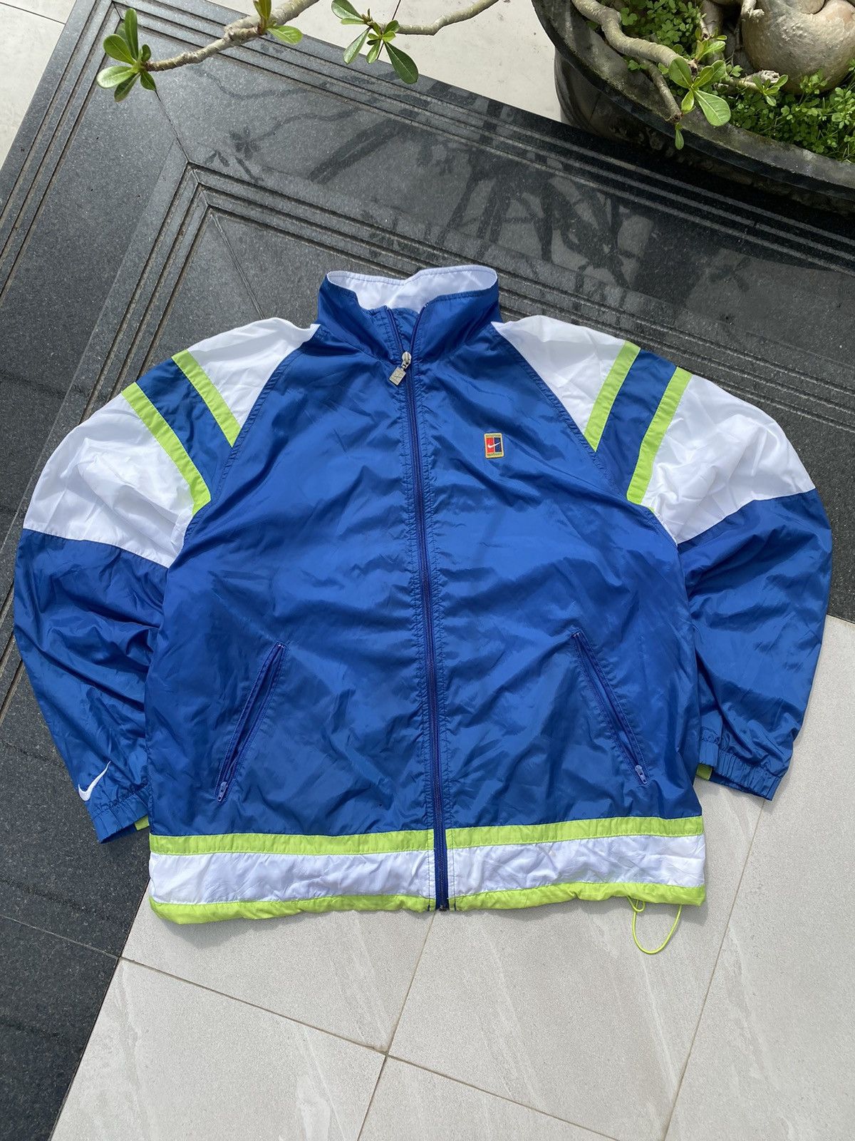 Nike × Vintage 90S NIKE COURT VINTAGE DOUBLE SWOOSH Y2K OVERSIZED JACKET Size US L / EU 52-54 / 3 - 1 Thumbnail