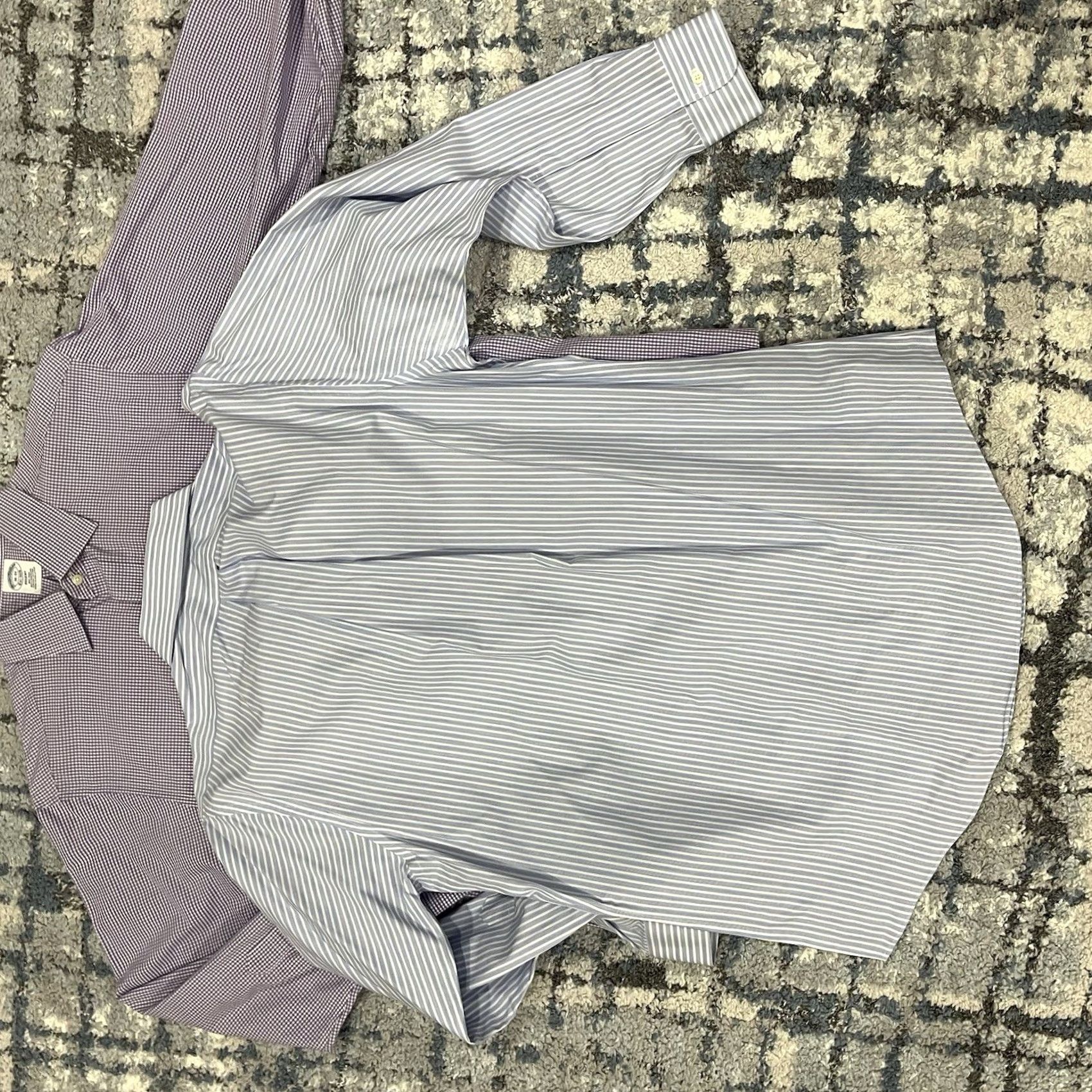 Brooks Brothers Brooks Brothers Mens Dress Shirt Lot Size 16 33 Non Iron Supima Cotton Polka Dot Blue Long Sleeve Regular Fit Classic Office Mens Size 42R - 8 Thumbnail