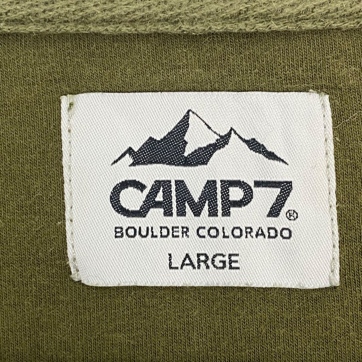 Vintage Vintage Camp7 Sweatshirt Crewneck Big Logo Green Size L Size US L / EU 52-54 / 3 - 6 Thumbnail