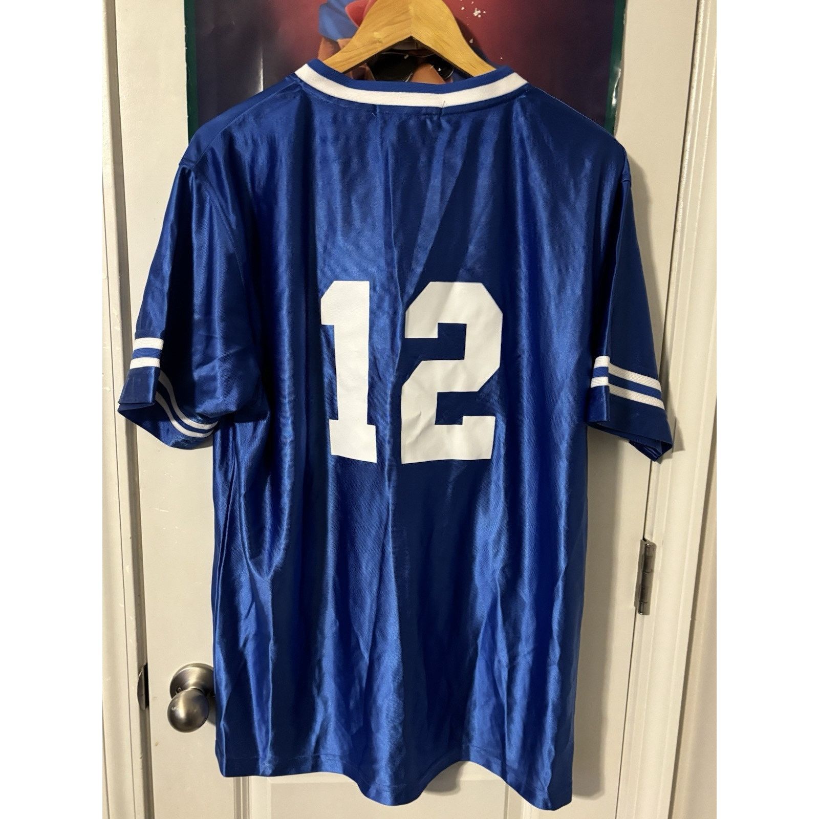 Vintage #12 diadora jersey blue Large L Size US XL / EU 56 / 4 - 2 Thumbnail