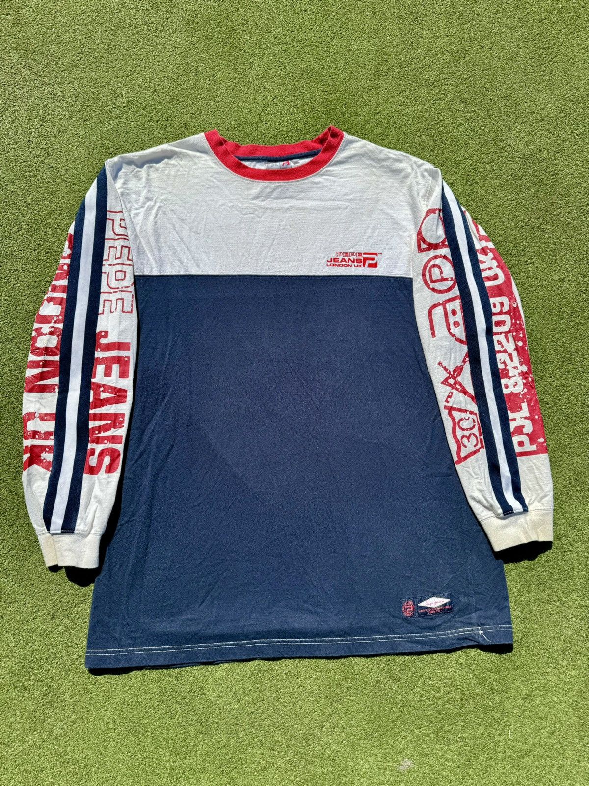 Pepe Jeans × Vintage Y2K Pepe Jeans London UK Vintage Hip Hop Long Sleeve Shirt Size US XXL / EU 58 / 5 - 2 Thumbnail