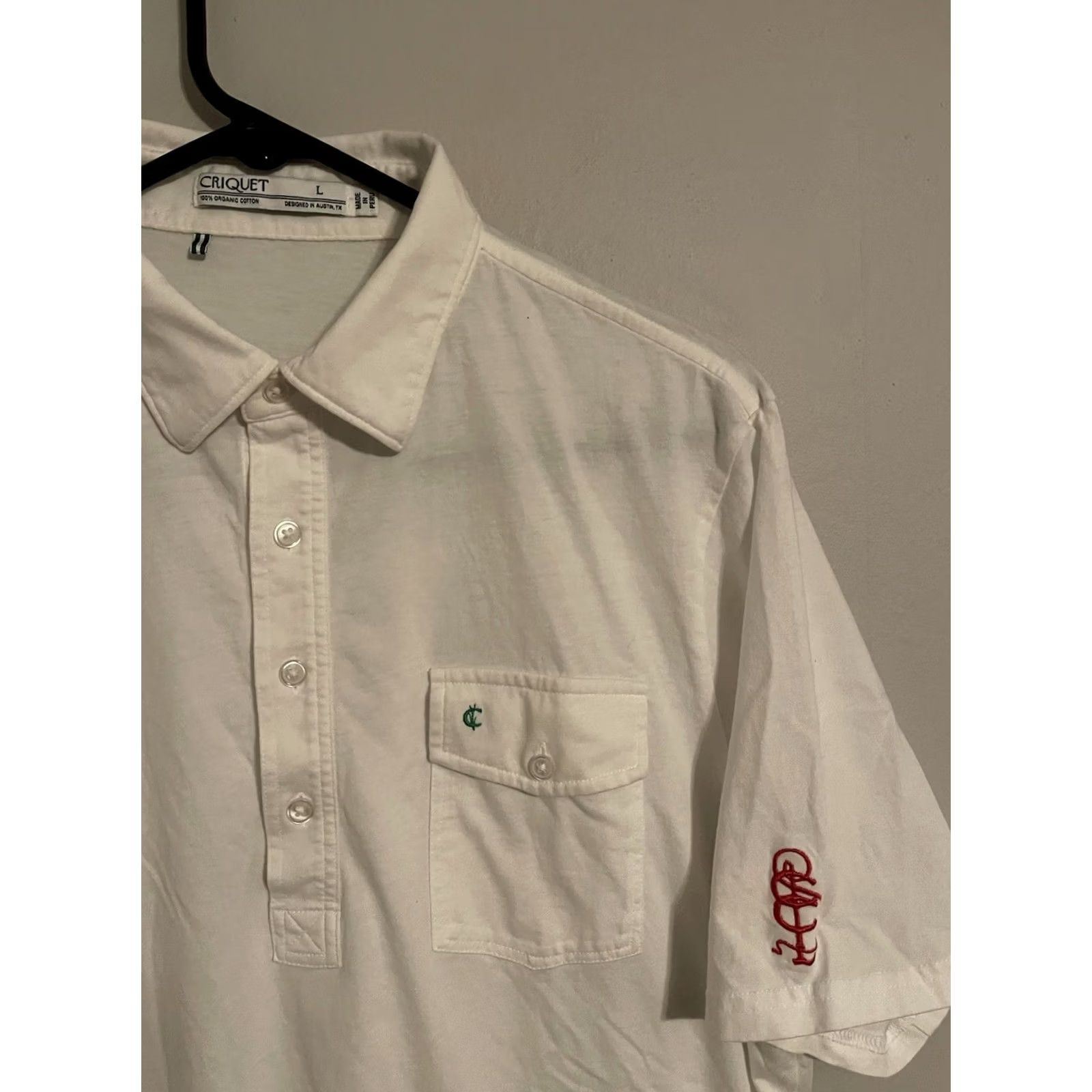 Vintage VINTAGE St Louis Country Club Criquet White Organic Cotton Golf Polo Shirt Mens Large Size US L / EU 52-54 / 3 - 2 Thumbnail