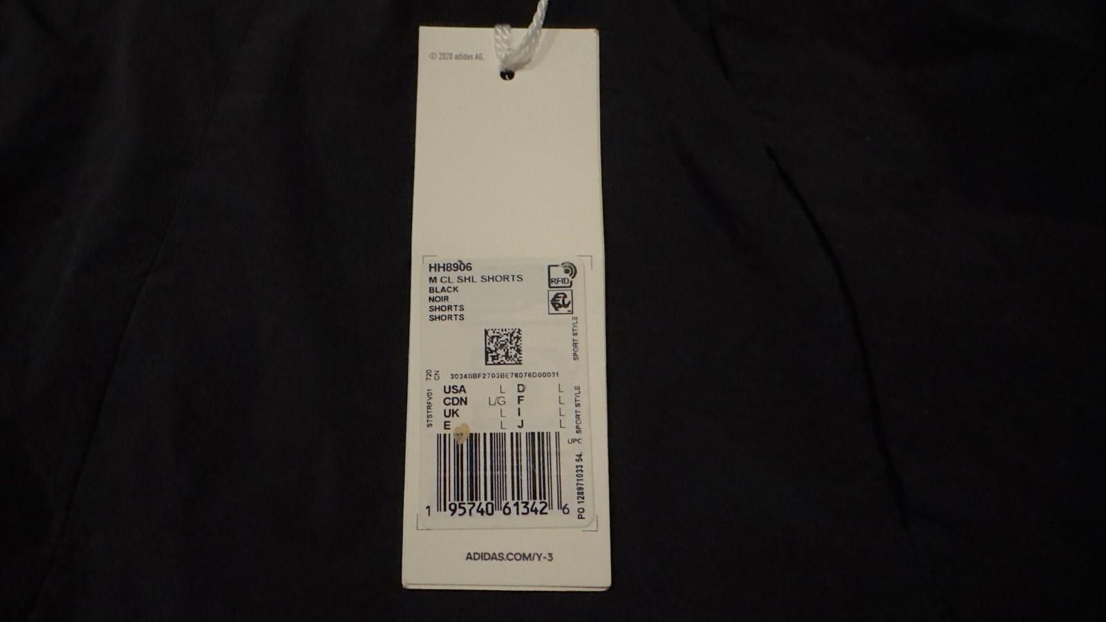 Adidas NWT Adidas Y-3 Black Classic Light Running Shorts, size L Size 36" / US 14 / IT 50 - 3 Thumbnail