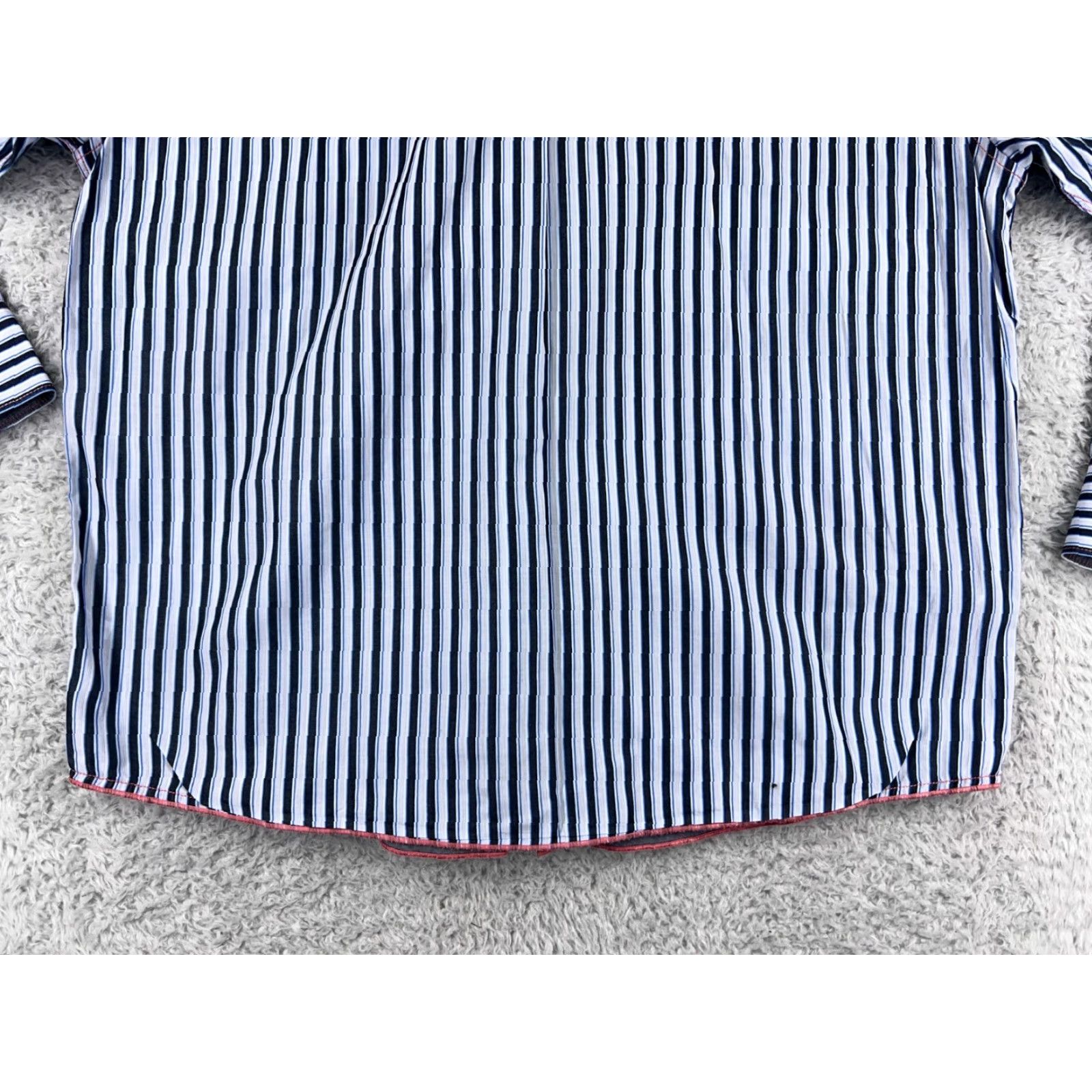 Tommy Bahama Tommy Bahama Shirt Mens XL Blue Striped 100% Cotton Button-Up Size US XL / EU 56 / 4 - 7 Thumbnail