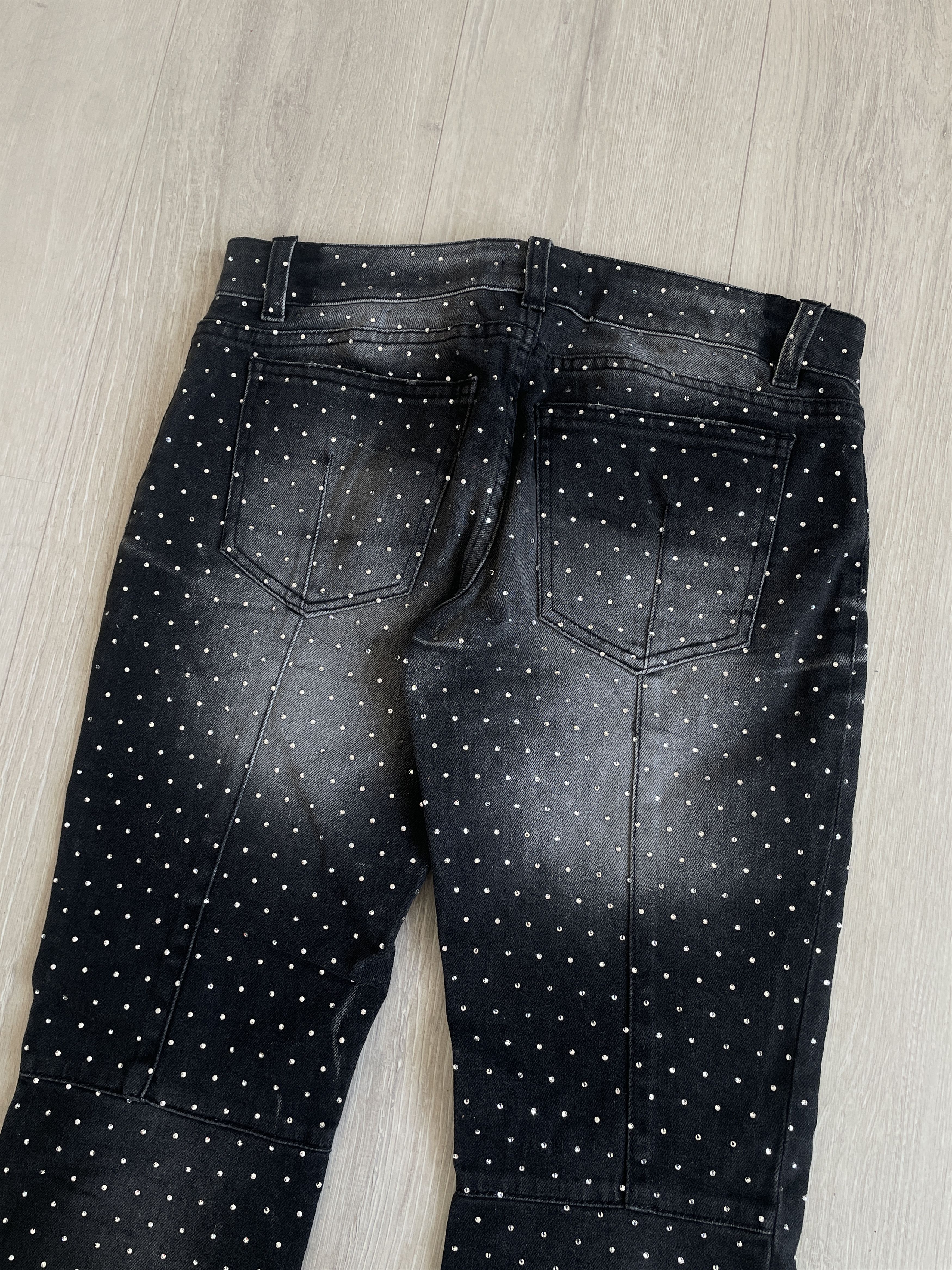 Balmain Balmain AW09 crystal runway jeans by Christophe Decarnin Size 27" / US 4 / IT 40 - 6 Thumbnail