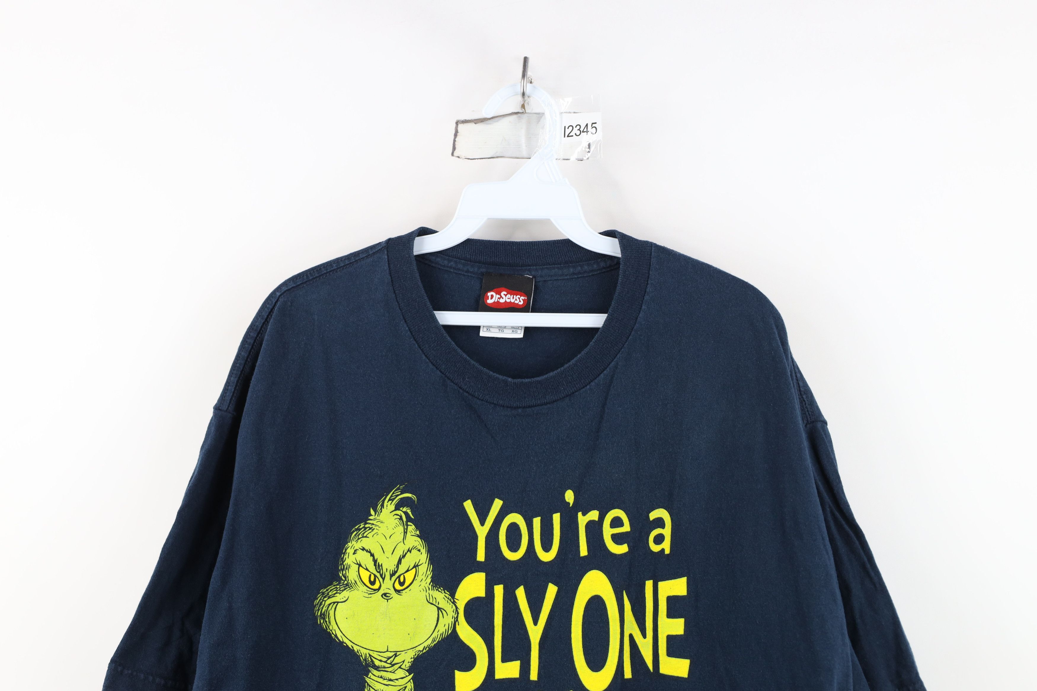 Vintage Vintage Y2K Dr Seuss Christmas Grinch Short Sleeve T-Shirt Size US XL / EU 56 / 4 - 2 Thumbnail