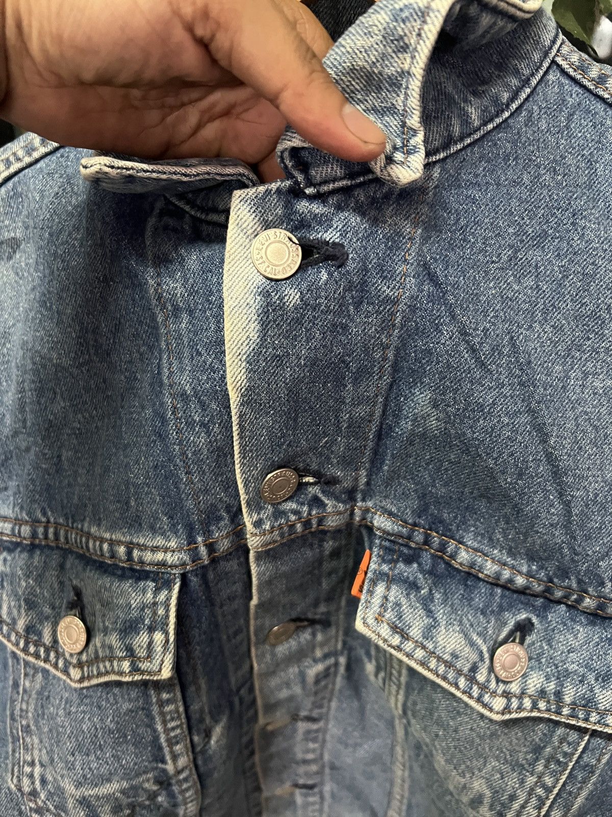 Levi's Vintage Clothing Vintage Trucker Levis Denim Orange Tag Size US M / EU 48-50 / 2 - 9 Thumbnail