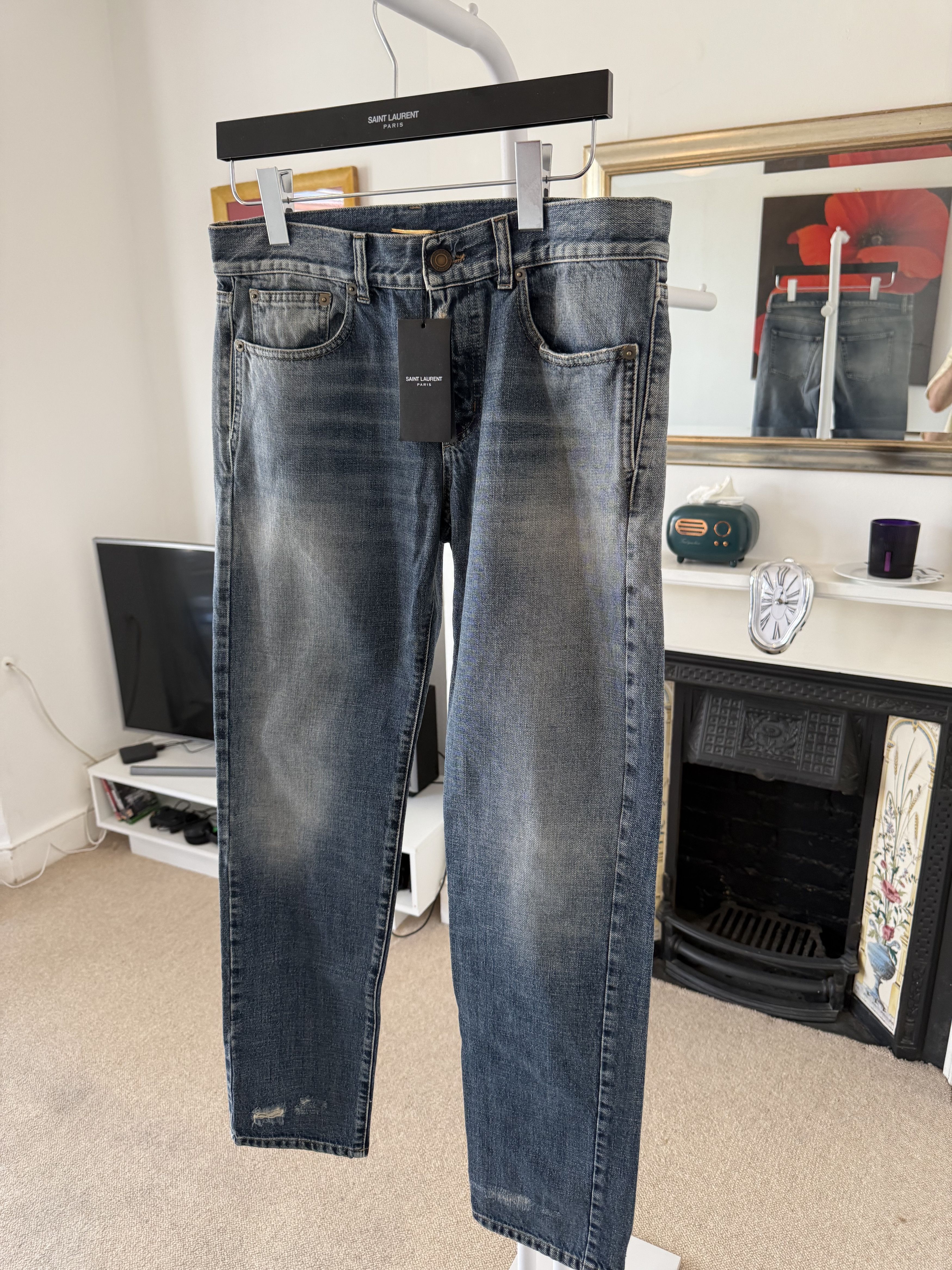 Saint Laurent Paris FW17 Saint Laurent D23 Destroyed Denim Size 27" / US 4 / IT 40 - 2 Thumbnail