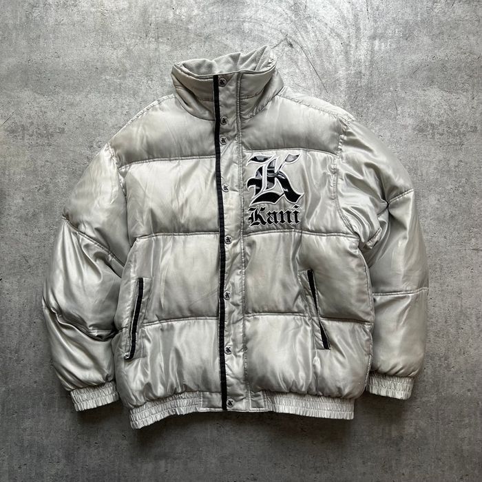 Karl Kani KARL KANI jacket, silver, shiny gray, metallic 90s hip-hop L Size US L / EU 52-54 / 3 - 3 Thumbnail