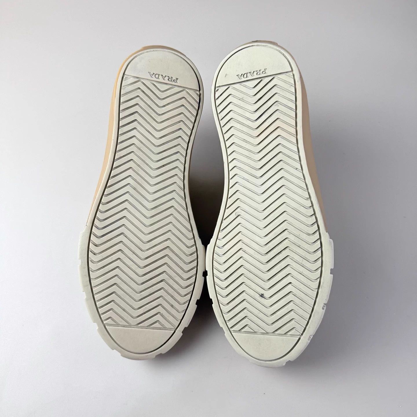 Prada Prada Milk Tea Tri Logo Cookies Shoes EU 37.5 95 New Size US 7.5 / IT 37.5 - 7 Thumbnail