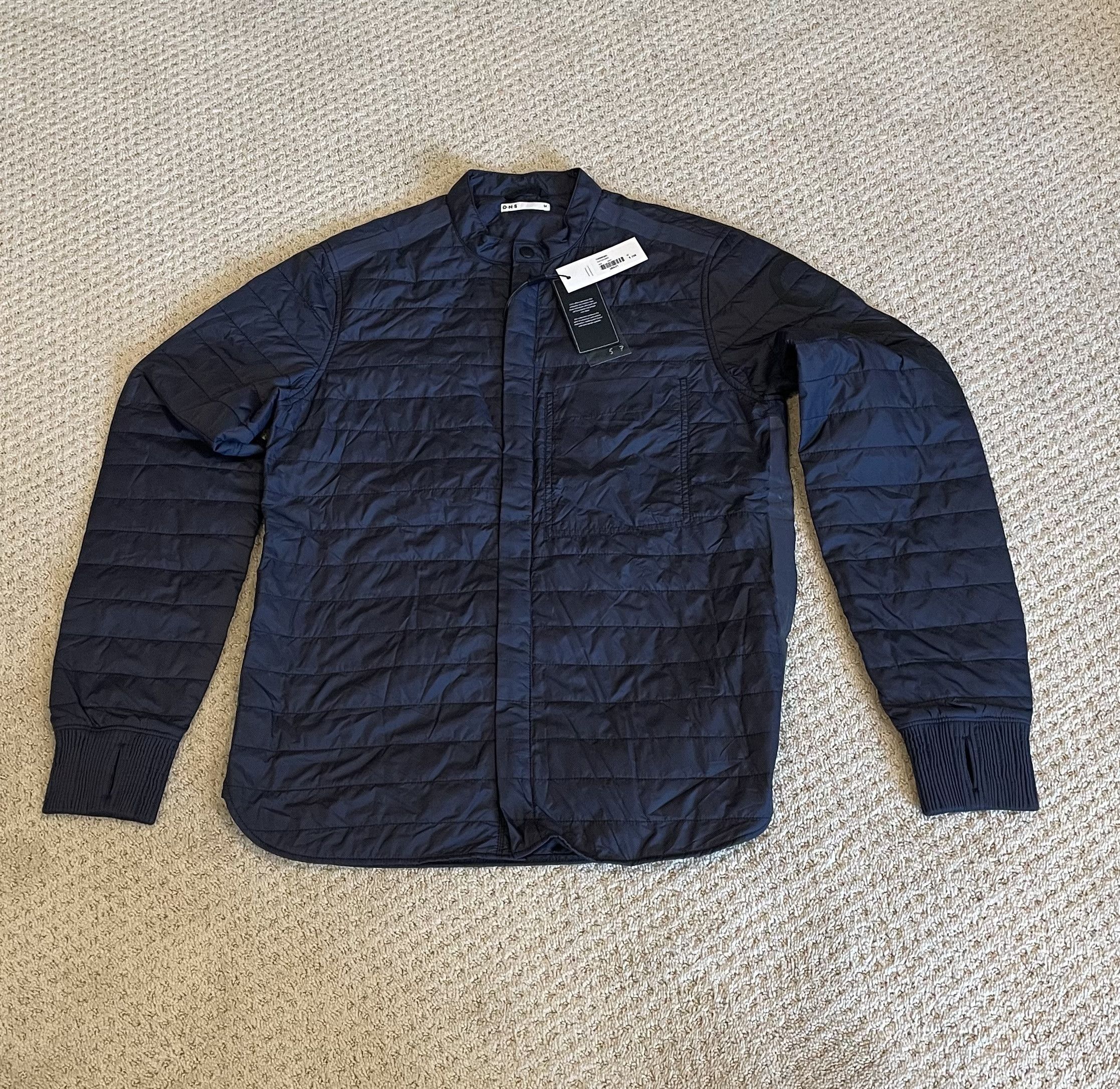 Abasi Rosborough NWT O.N.S x Abasi Rosborough Quilted Shirt Navy Ltd Ed 5/7 Size US M / EU 48-50 / 2 - 7 Thumbnail