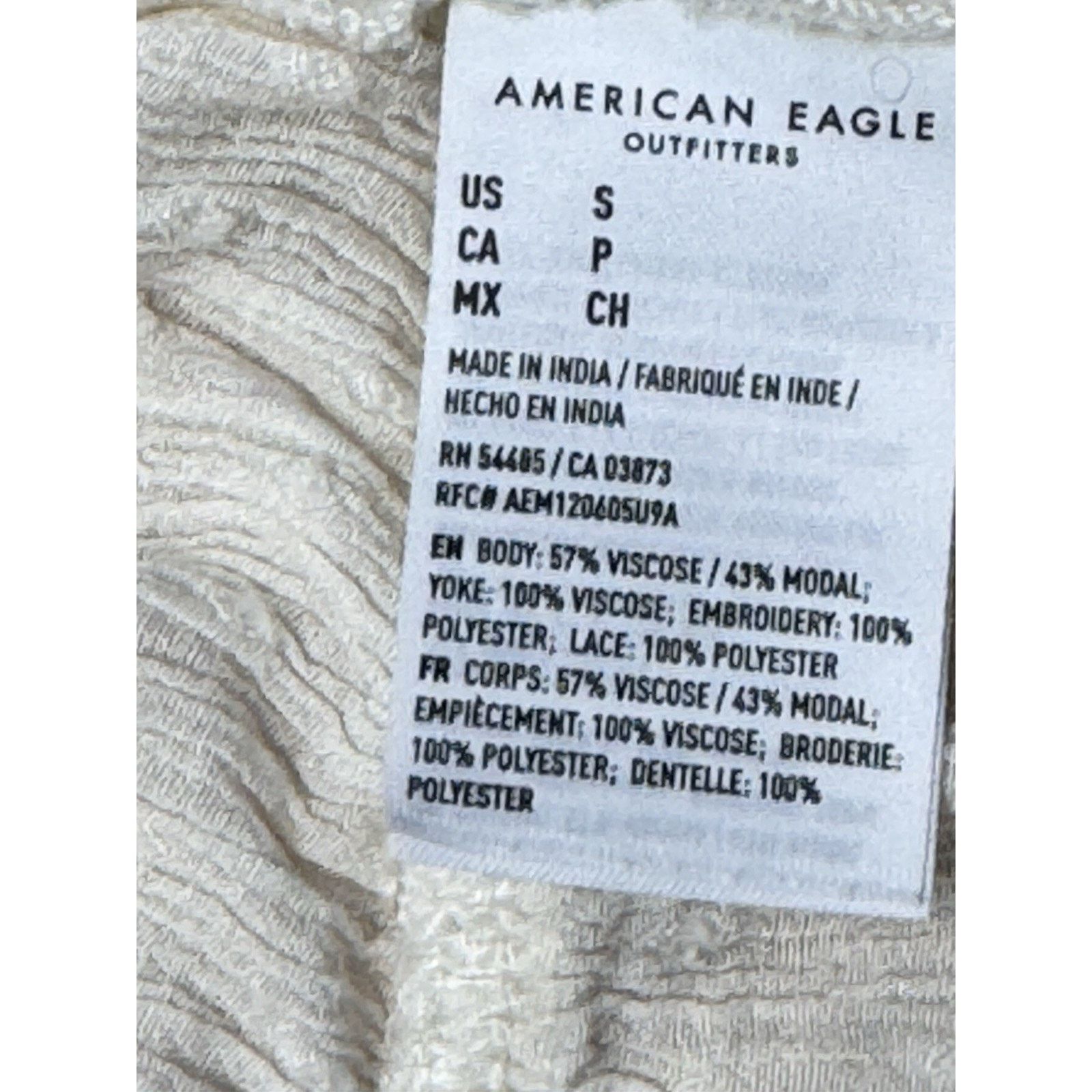 American Eagle Outfitters American Eagle Women’s Small Shirt Blouse Top Button Size S / US 4 / IT 40 - 7 Thumbnail