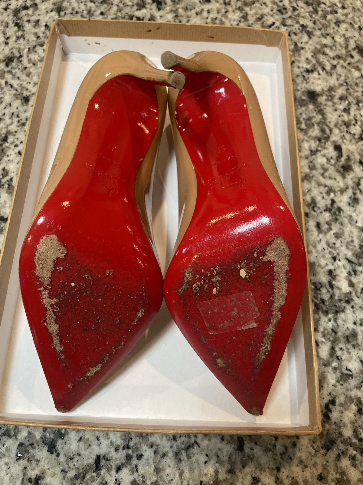 Christian Louboutin Christian Louboutin Pigalle Follies 100 Patent Size US 7 / IT 37 - 3 Thumbnail