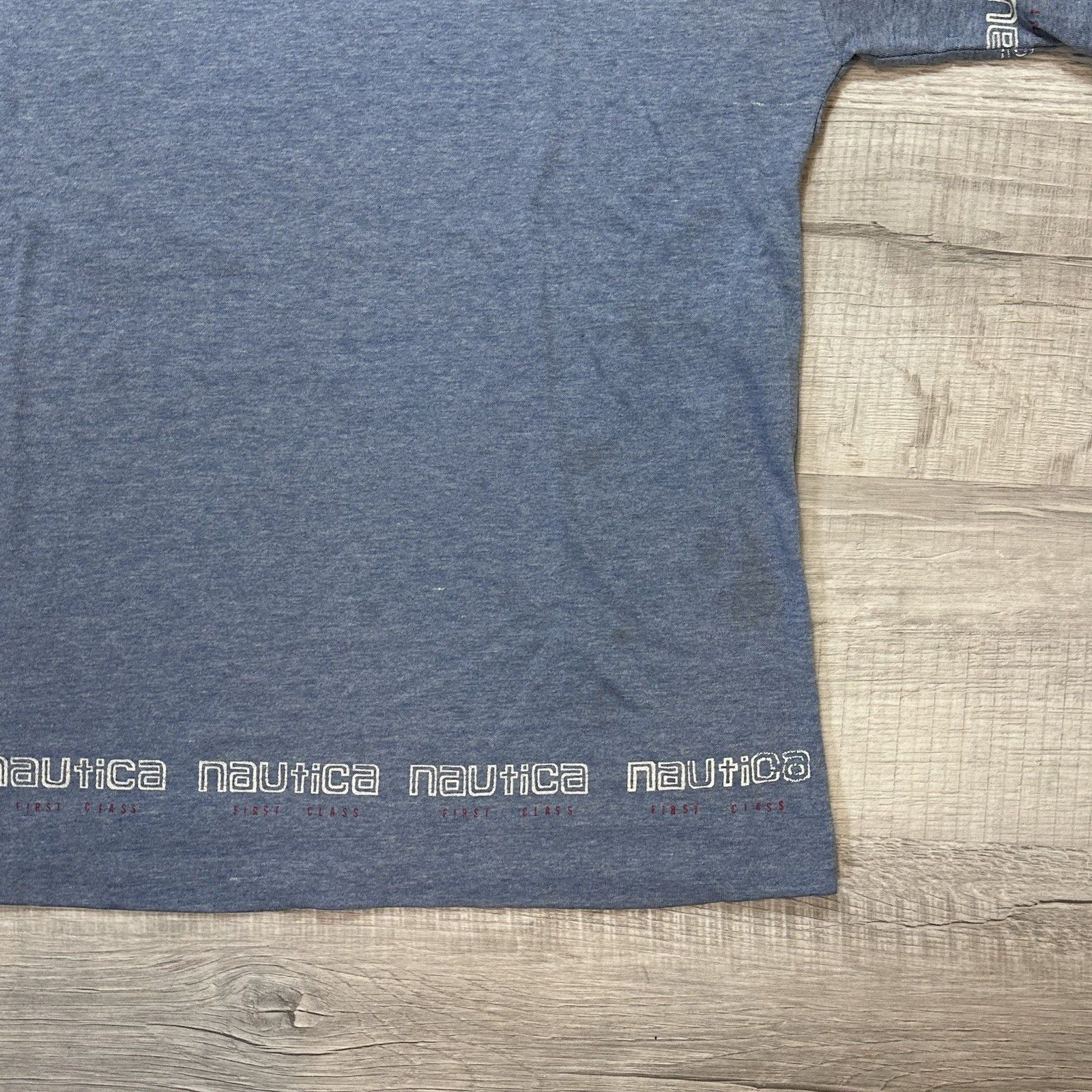 Nautica × Vintage Vintage 90s Nautica Short Sleeve Large Single Stitch T-Shirt Size US L / EU 52-54 / 3 - 3 Thumbnail